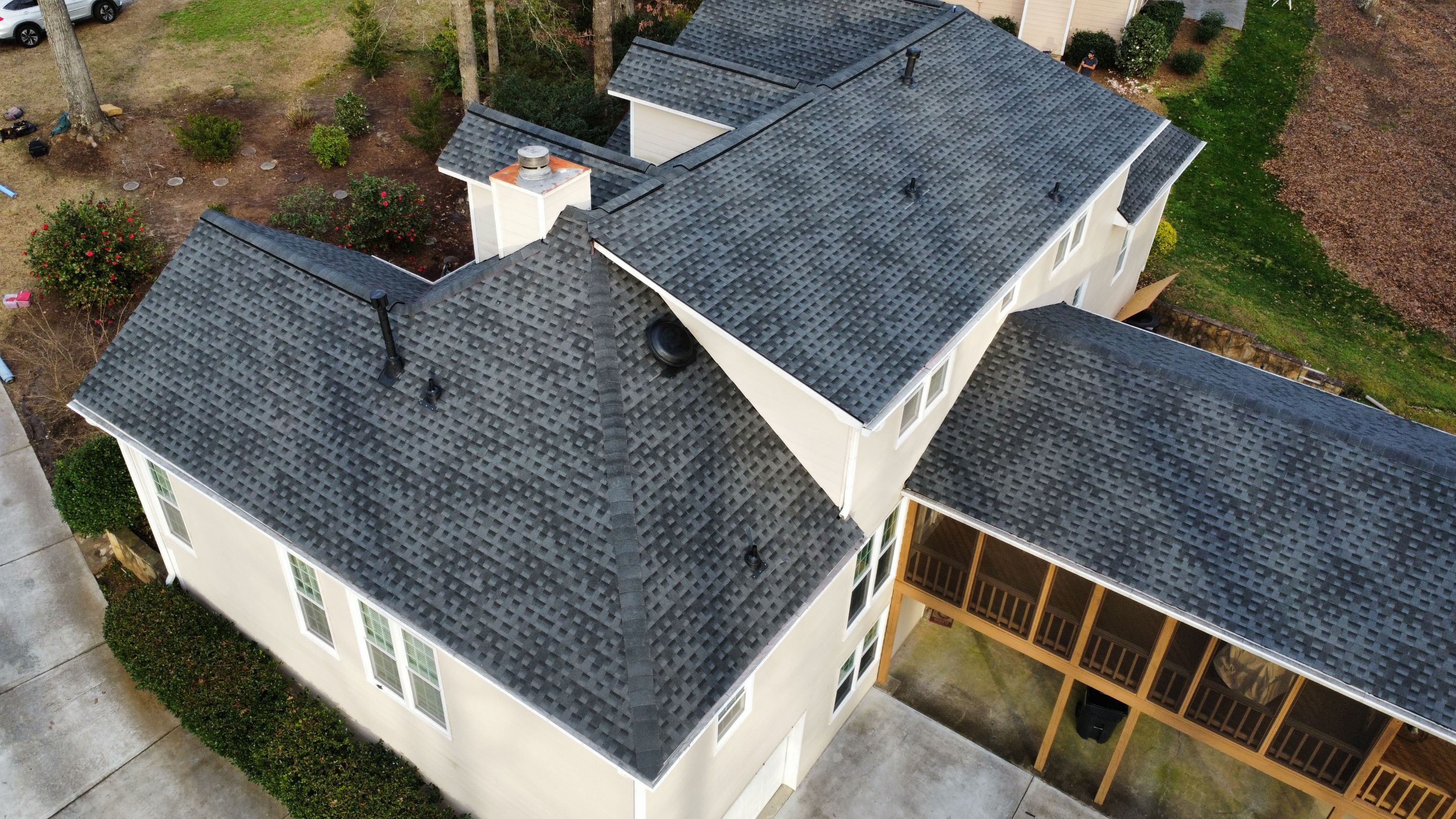 Powder Springs, GA Roof Replacement, GAF Timberline HDZ Charcoal by Reset Roofing