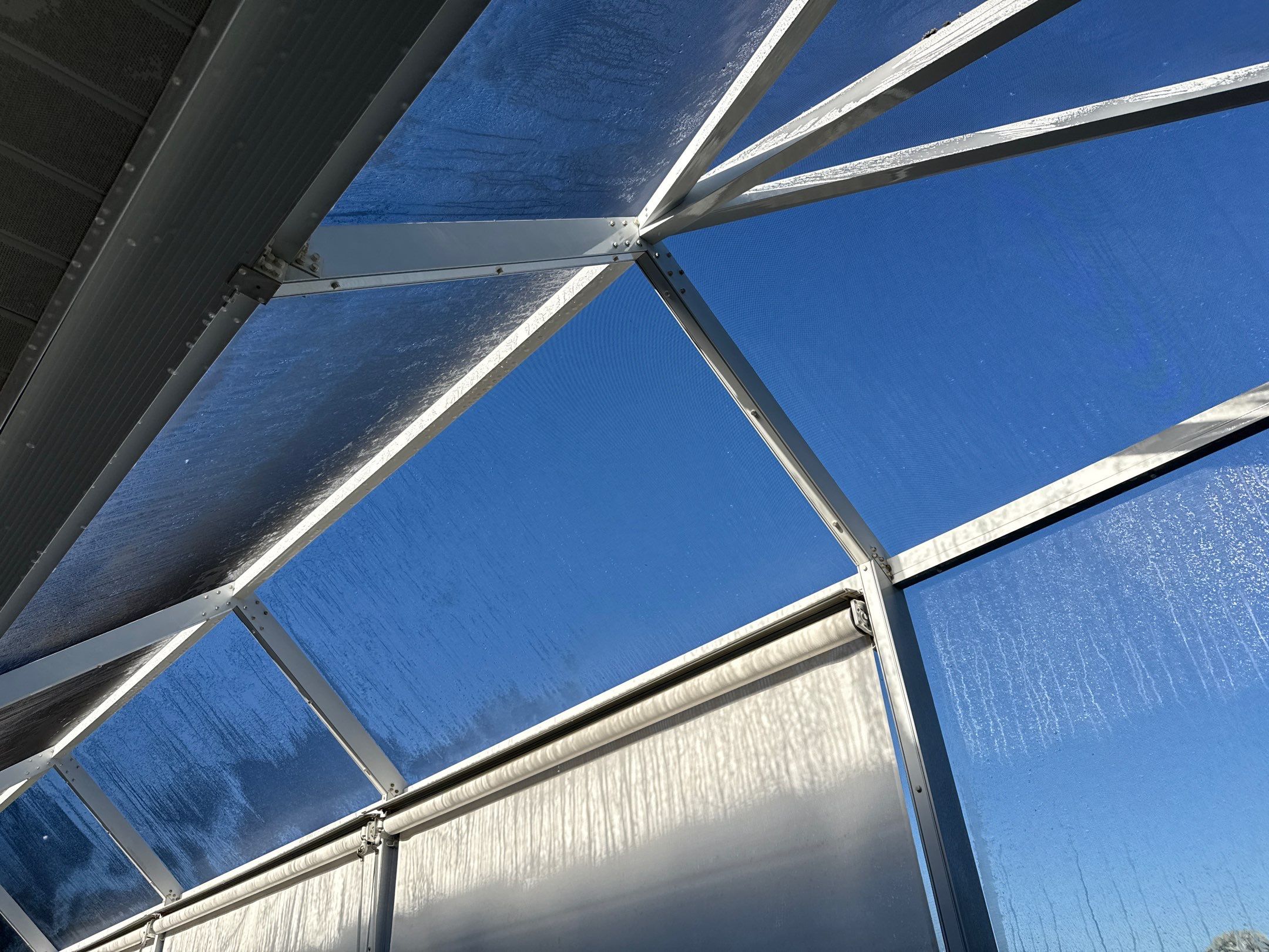 University Park Lanai Transformation | Screen Enclosure & Shade Cleaning by Sunshine AquaWash