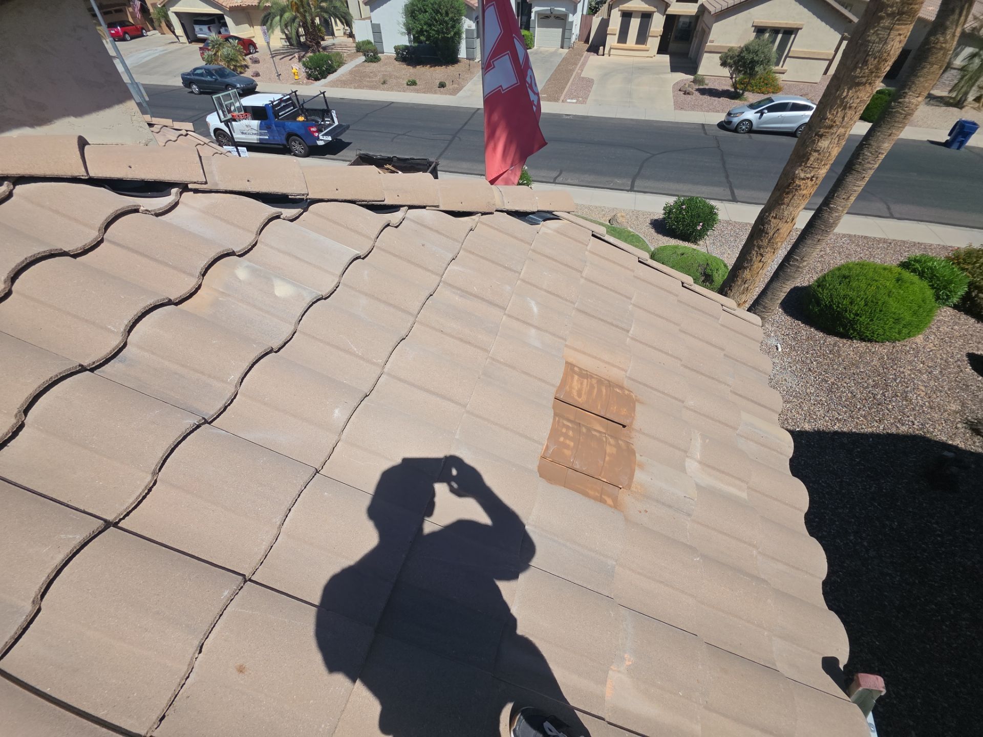 Tile Reset using Concrete Tiles in Mesa, Arizona by Weather-Tite Roofing