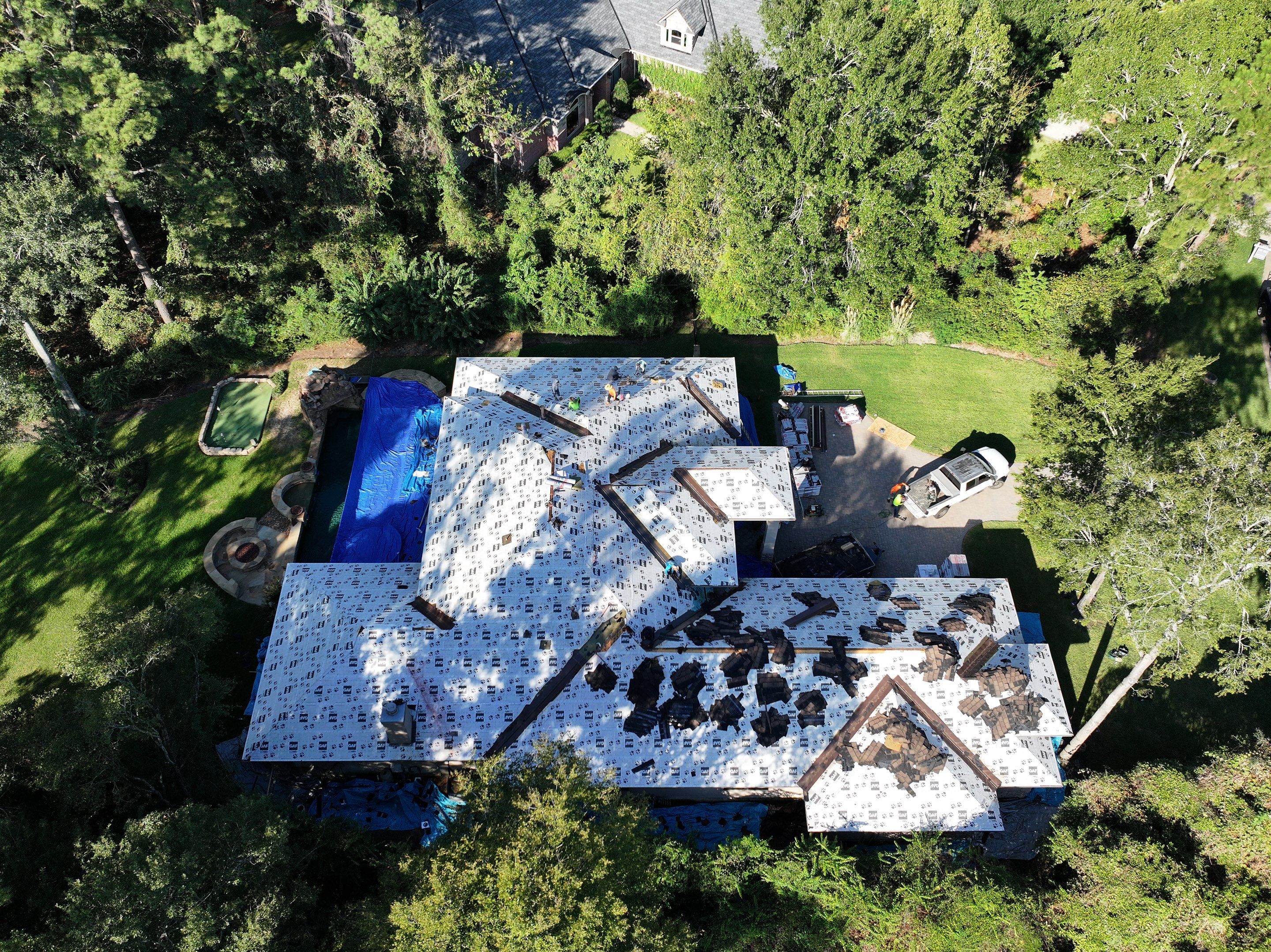 Residential Asphalt Shingle Roof Replacement in Spring, Texas by Abbott Roofing Company