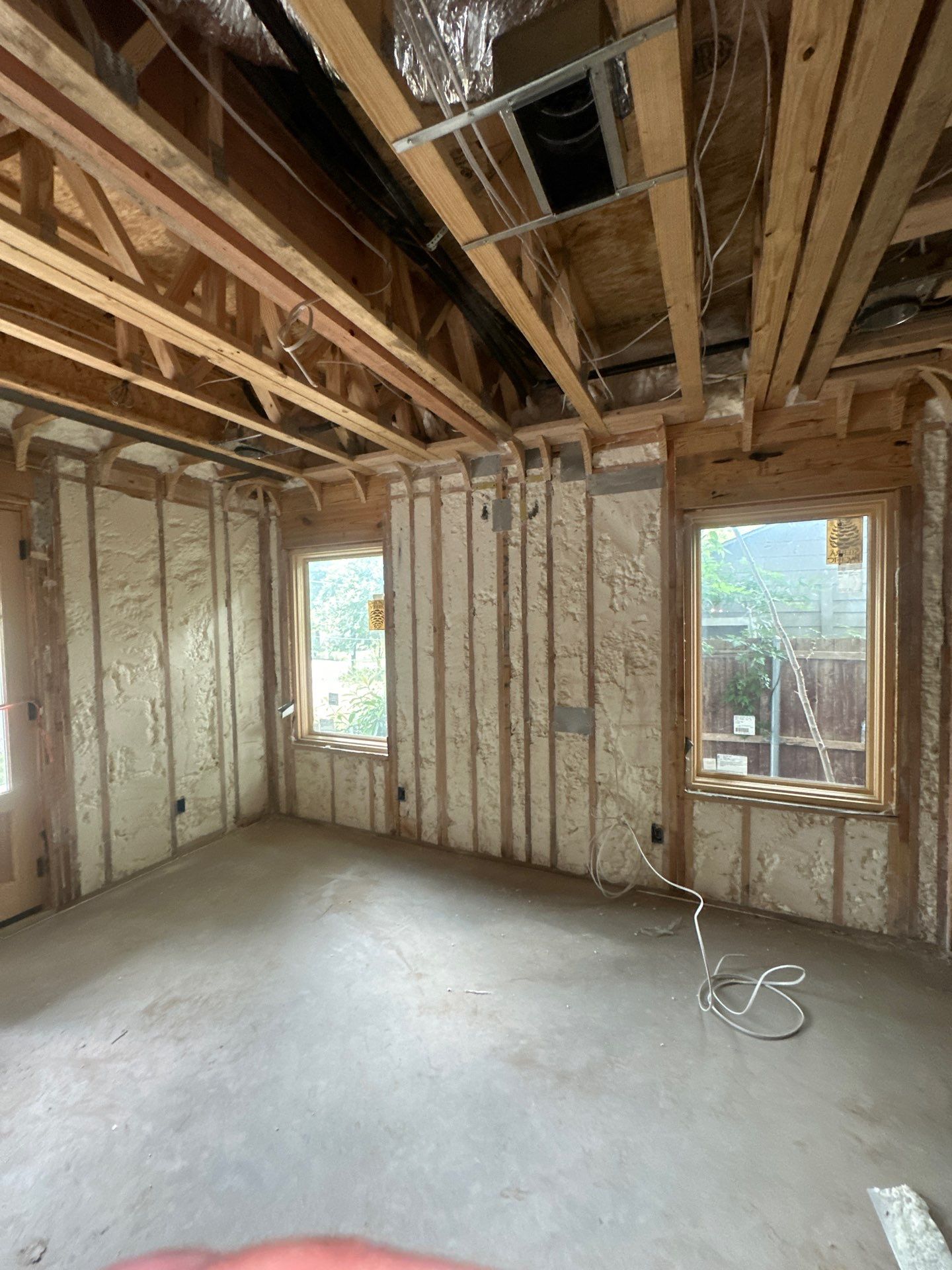 We spray foamed this beautiful and very unique custom home in Dallas by Apex Insulation Solutions