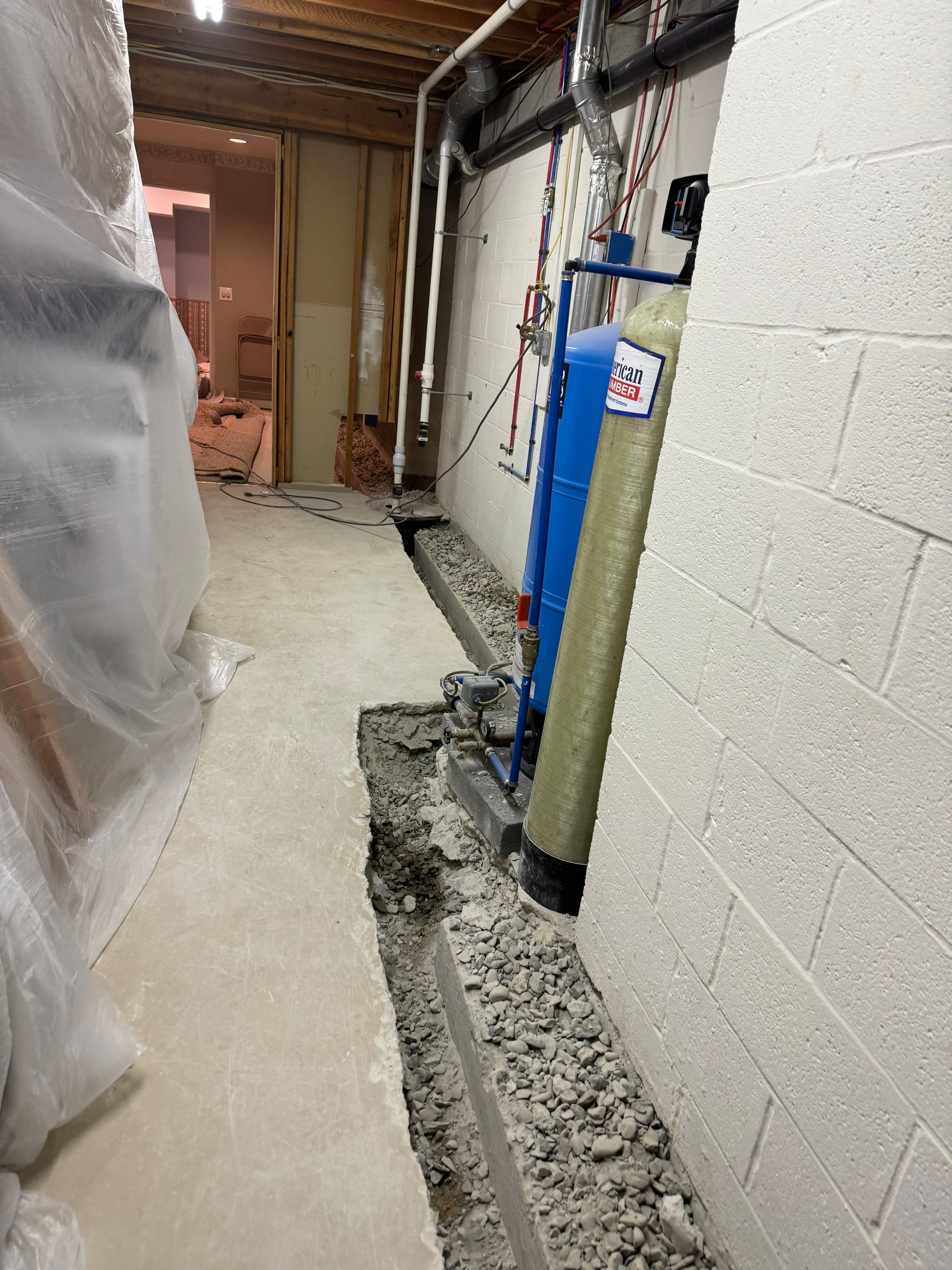 Interior French Drain With Radon Seal & Mold Remediation in Wall Township by Pure Service Pro, LLC 