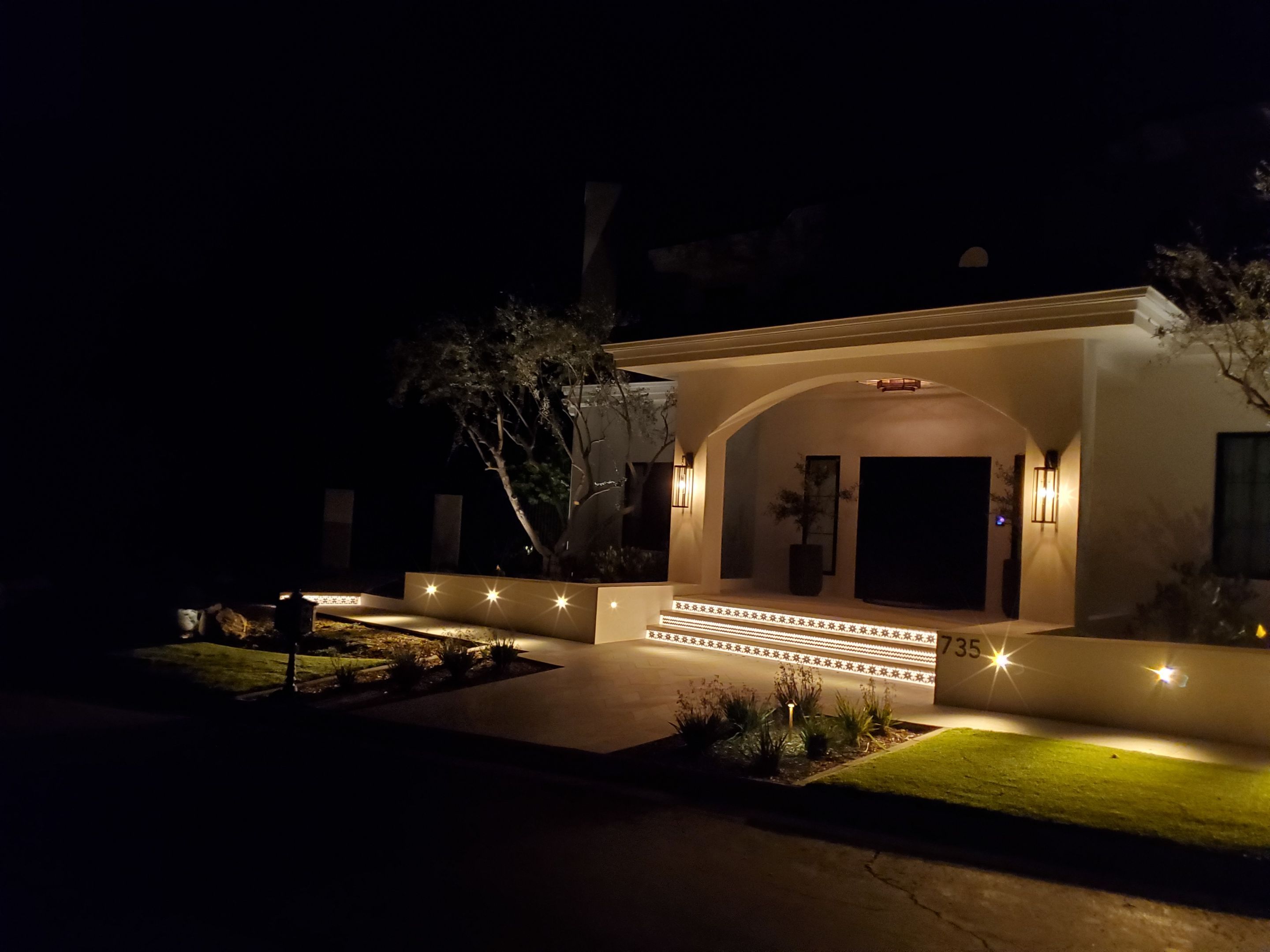 Lutron HomeWorks Integration and Landscape Lighting in Westlake Village by Outdoor Lights + Shades
