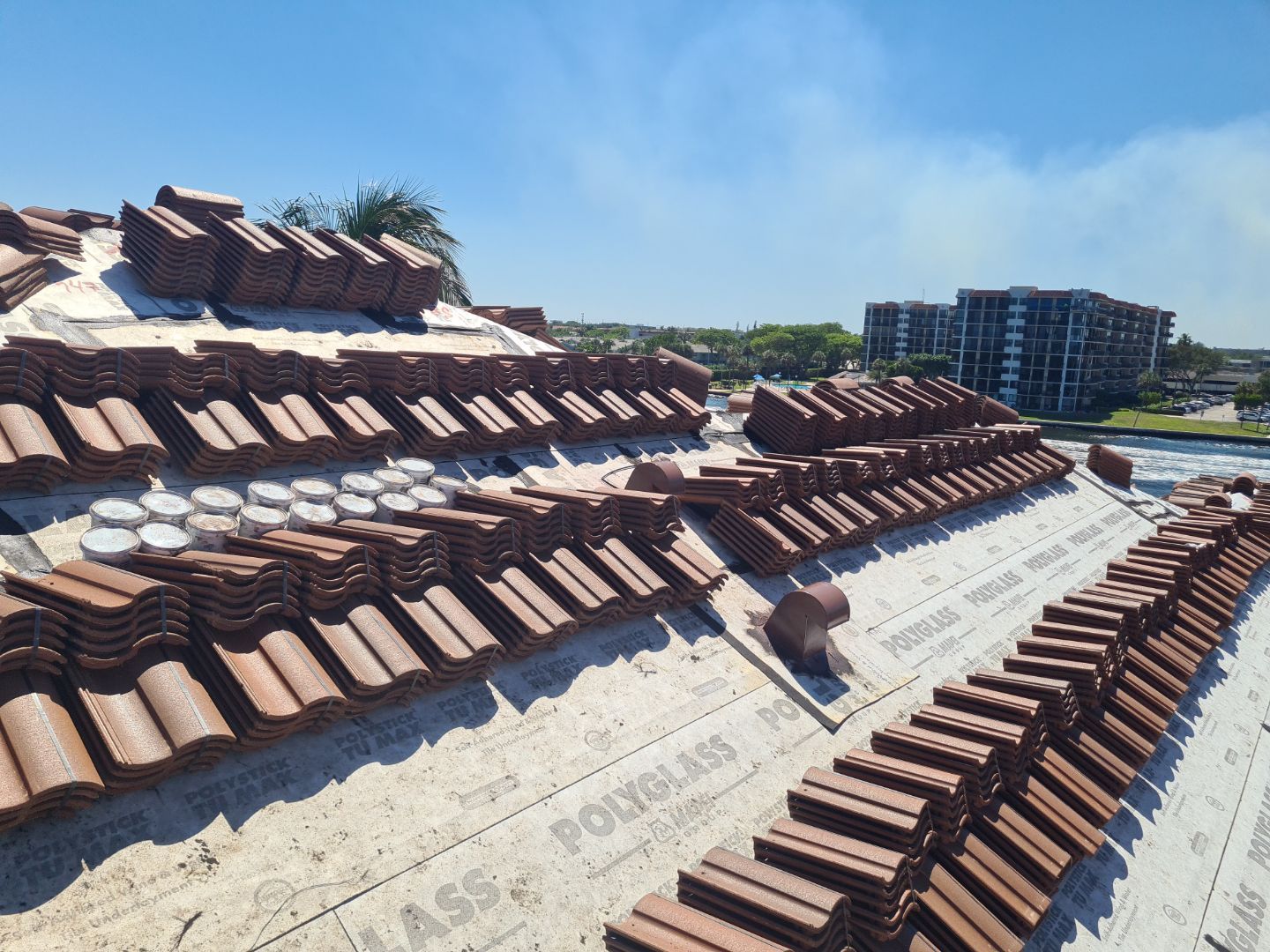 Residential Roofing Installation using Eagle Roofing Tile by BLUES BROTHERS ROOFING