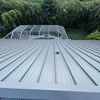 24ga 1.5" Snap-Lock Slate Gray  by Total Roofing System The Metal Roof Experts