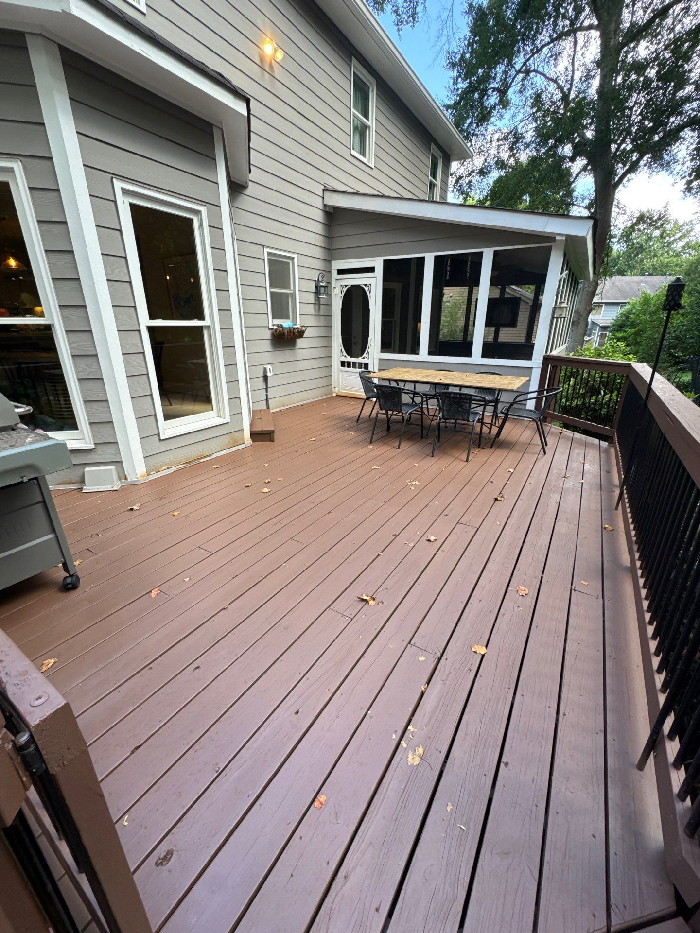 Deck Refinishing and Exterior Painting Project in Roswell, Georgia by Swift Home Renovations