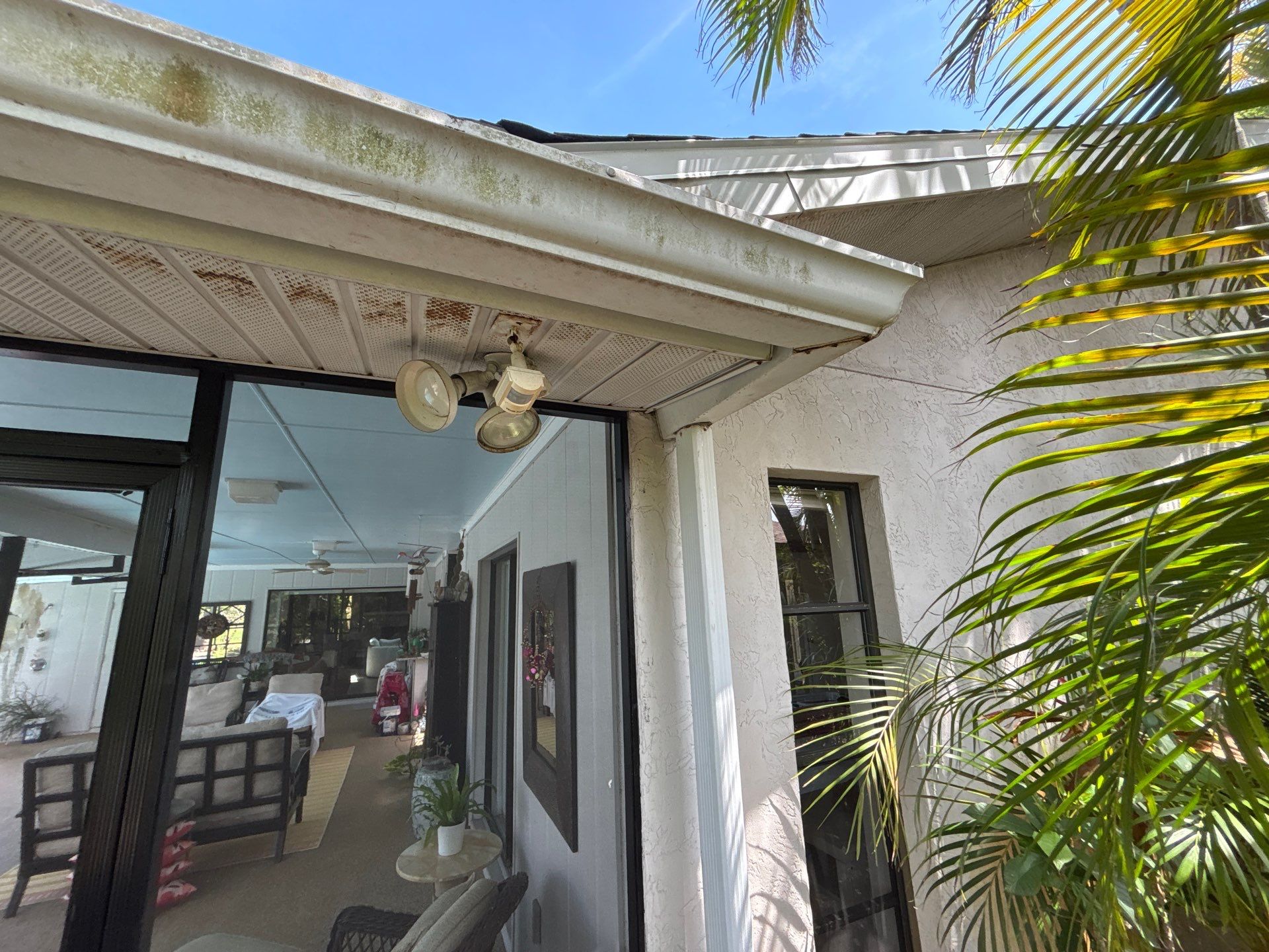 Brown 6-Inch Seamless Gutters in SarasotaFL by Gutter Professors