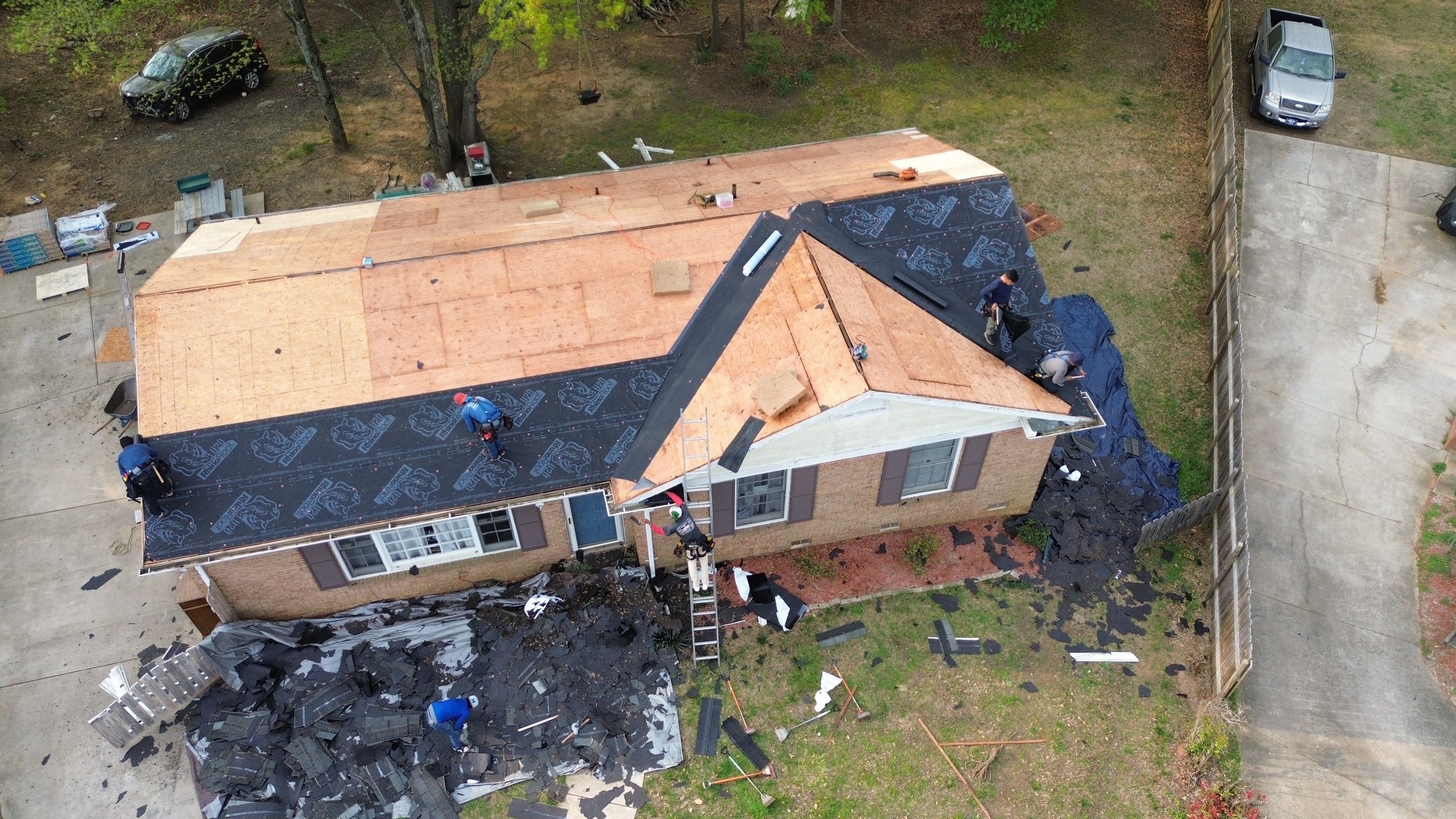 Roof and gutter replacement by hail damage by Just Brilliant Restoration JBR