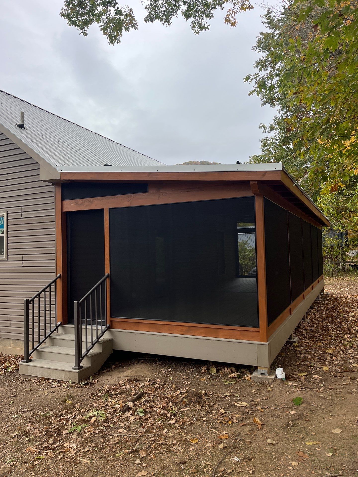 Custom Composite Deck and Screened Porch Addition in Hinton