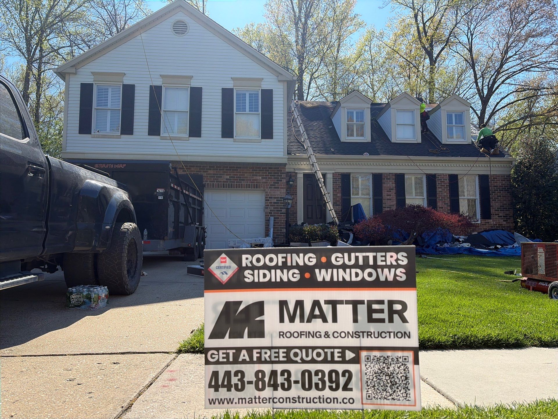 Residential Roofing Installation using GAF Timberline HDZ by Matter Construction, LLC