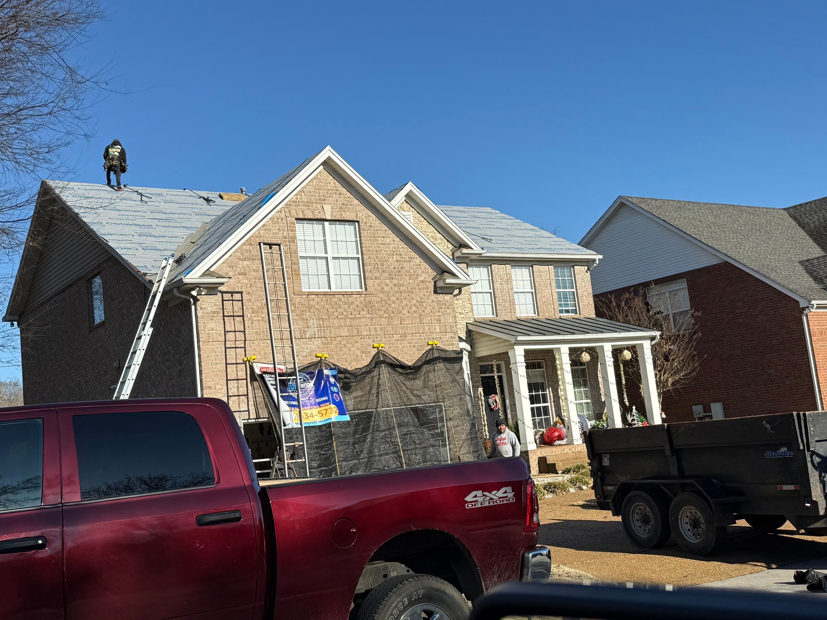 Project in Franklin by Roofworx 