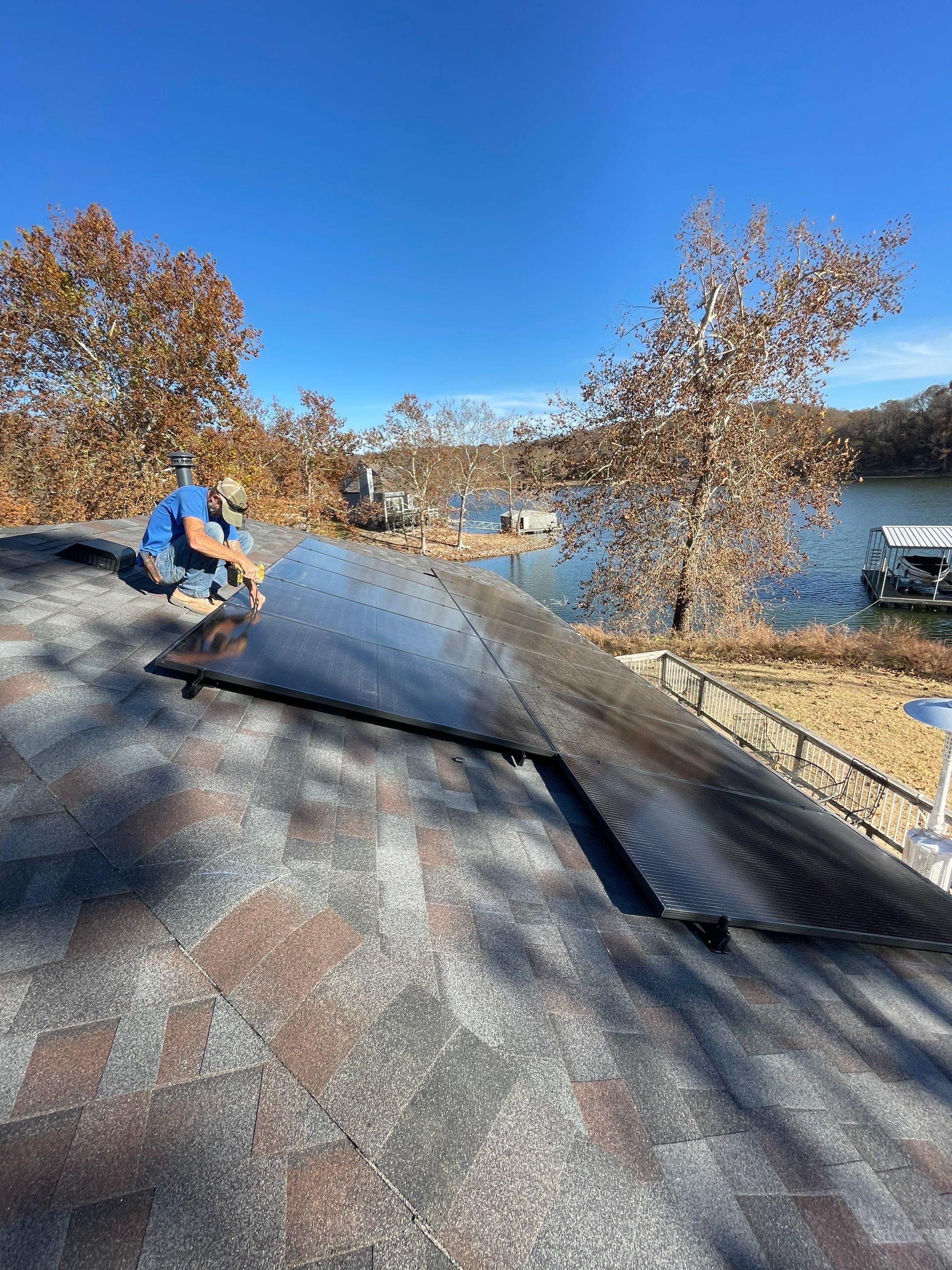9.6KW Roof Mount Solar System by Argent Electric LLC
