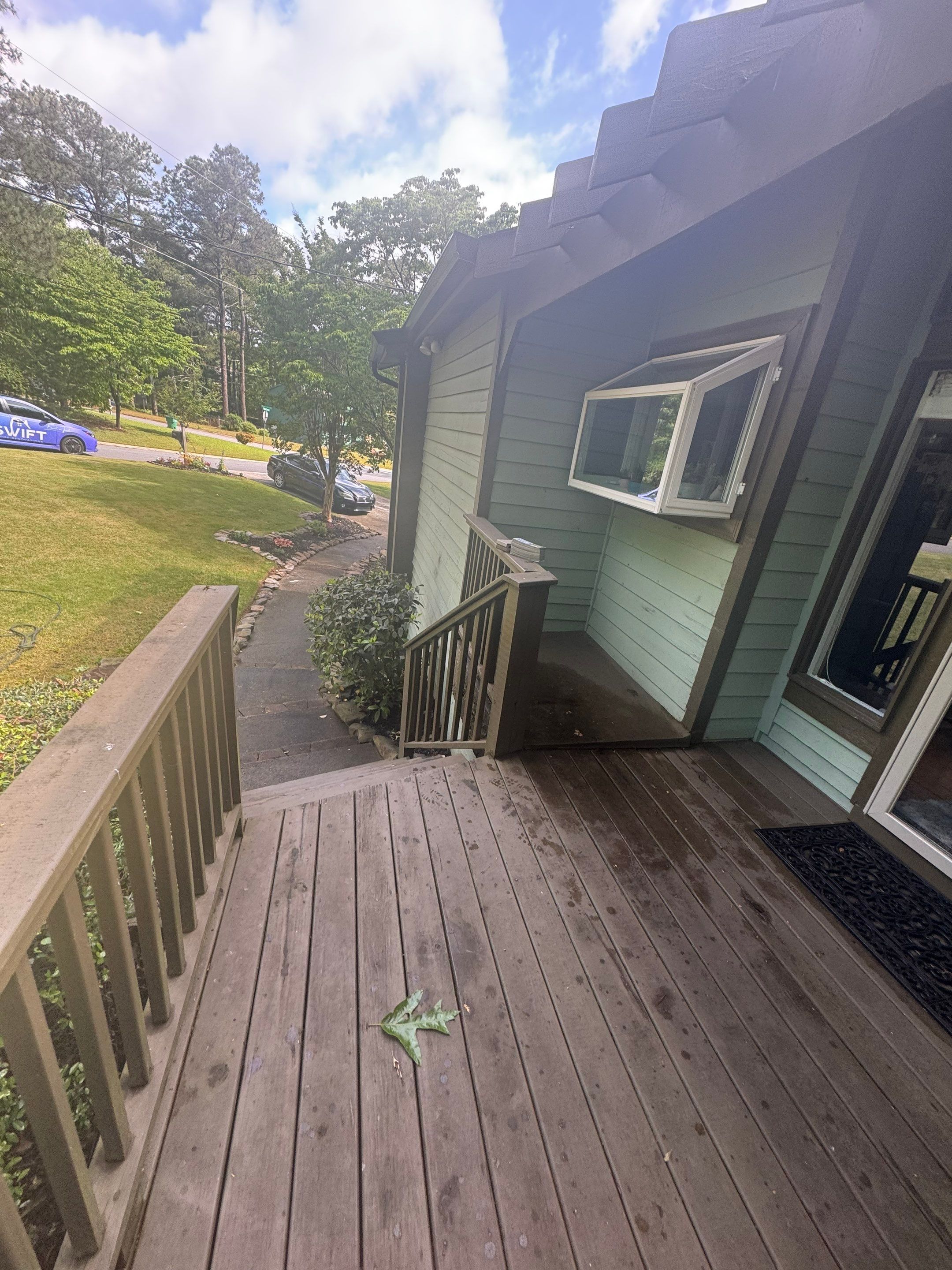 Wood Front Porch and Custom Pergola Installation in Marietta by Swift Home Renovations