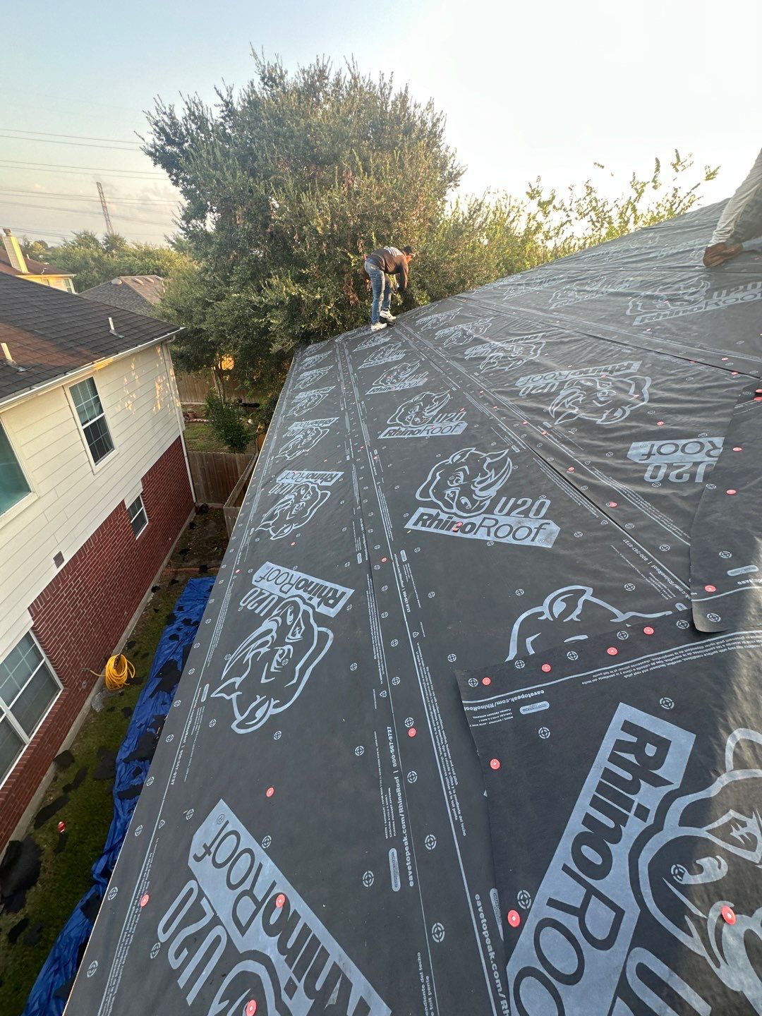 Residential Roofing Installation using Owen's Corning Duration (Lifetime) Shingles by Roof Repair Company