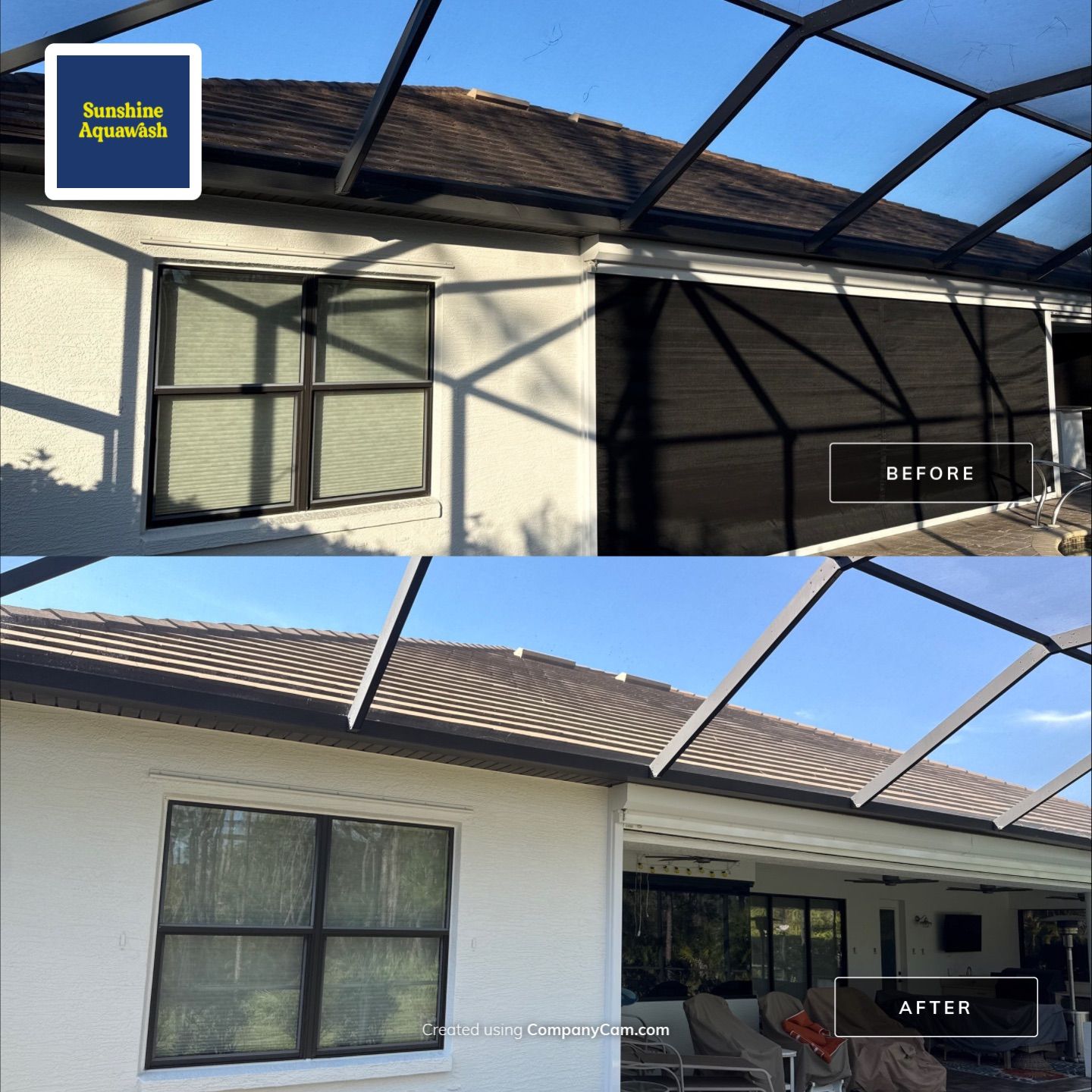 Flat Tile Roof, Paver Pool Deck & Driveway Cleaning | Cove at Twin Rivers, Parrish FL by Sunshine AquaWash