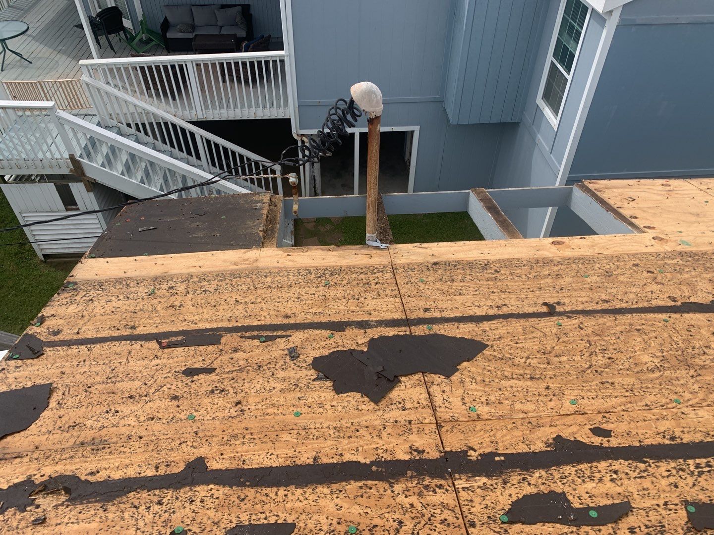 Galveston Waterfront Roof Installation In Progress by Elite Roofing LLC