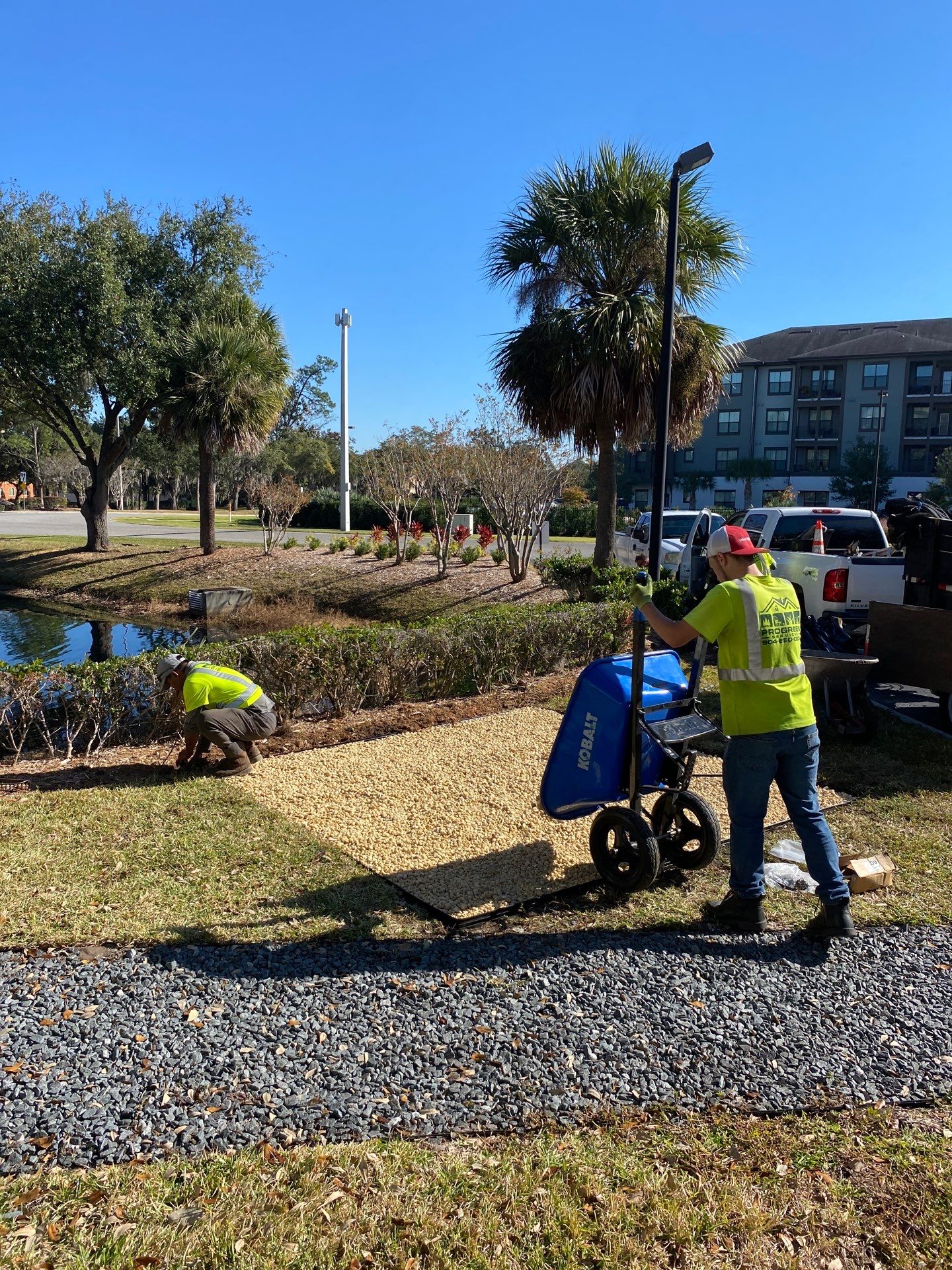 Marriott Hotel | Smoking Area Landscaping by ProGreen Services