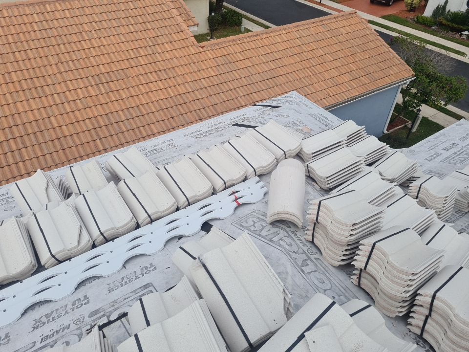 Residential Roofing Installation using Eagle Roofing Tile by BLUES BROTHERS ROOFING