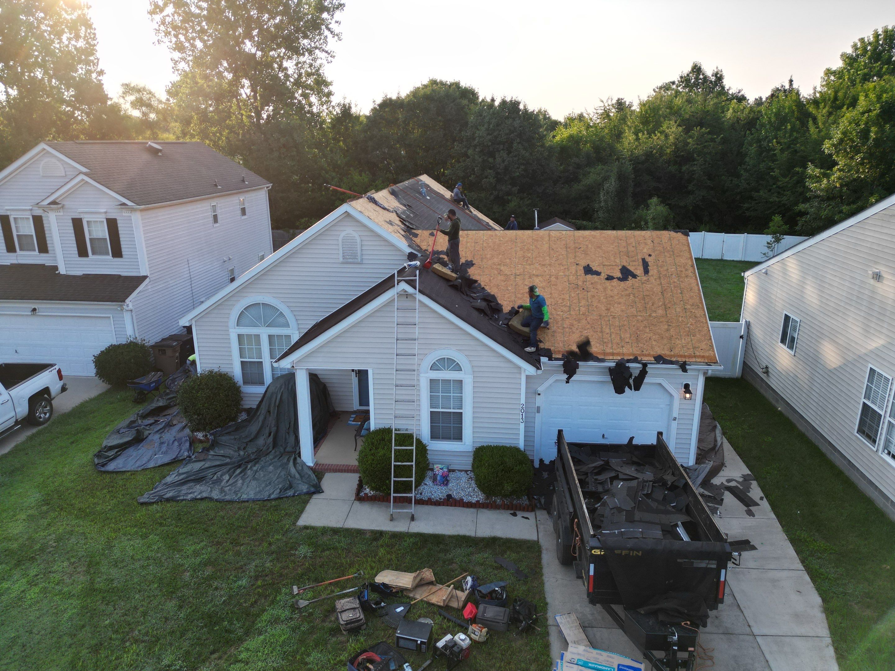 Roof replacement by wind damage by Just Brilliant Restoration JBR