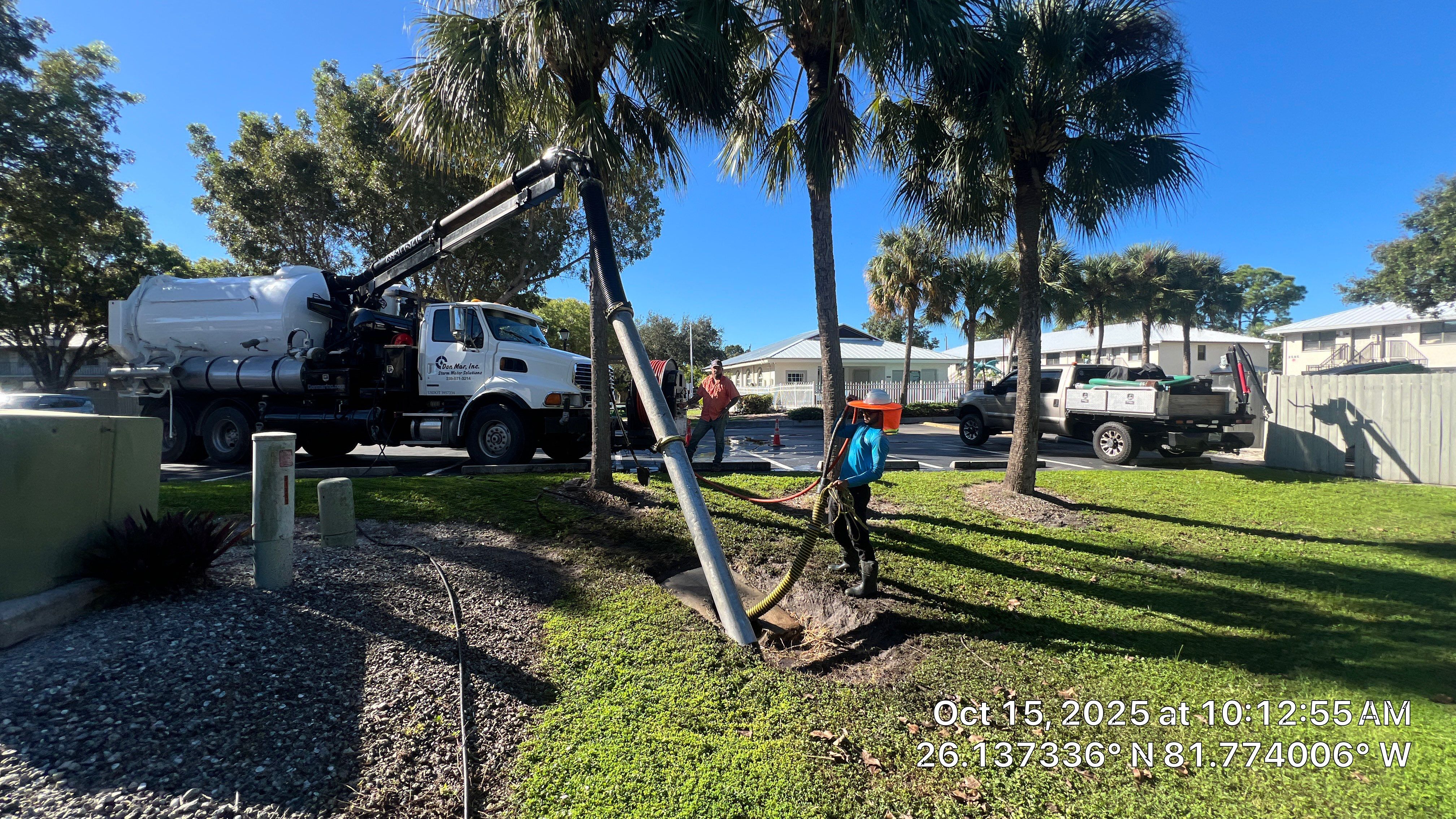 Naples Apartment Complex Culvert Cleaning by Don Mar, Inc. Storm Water Solutions