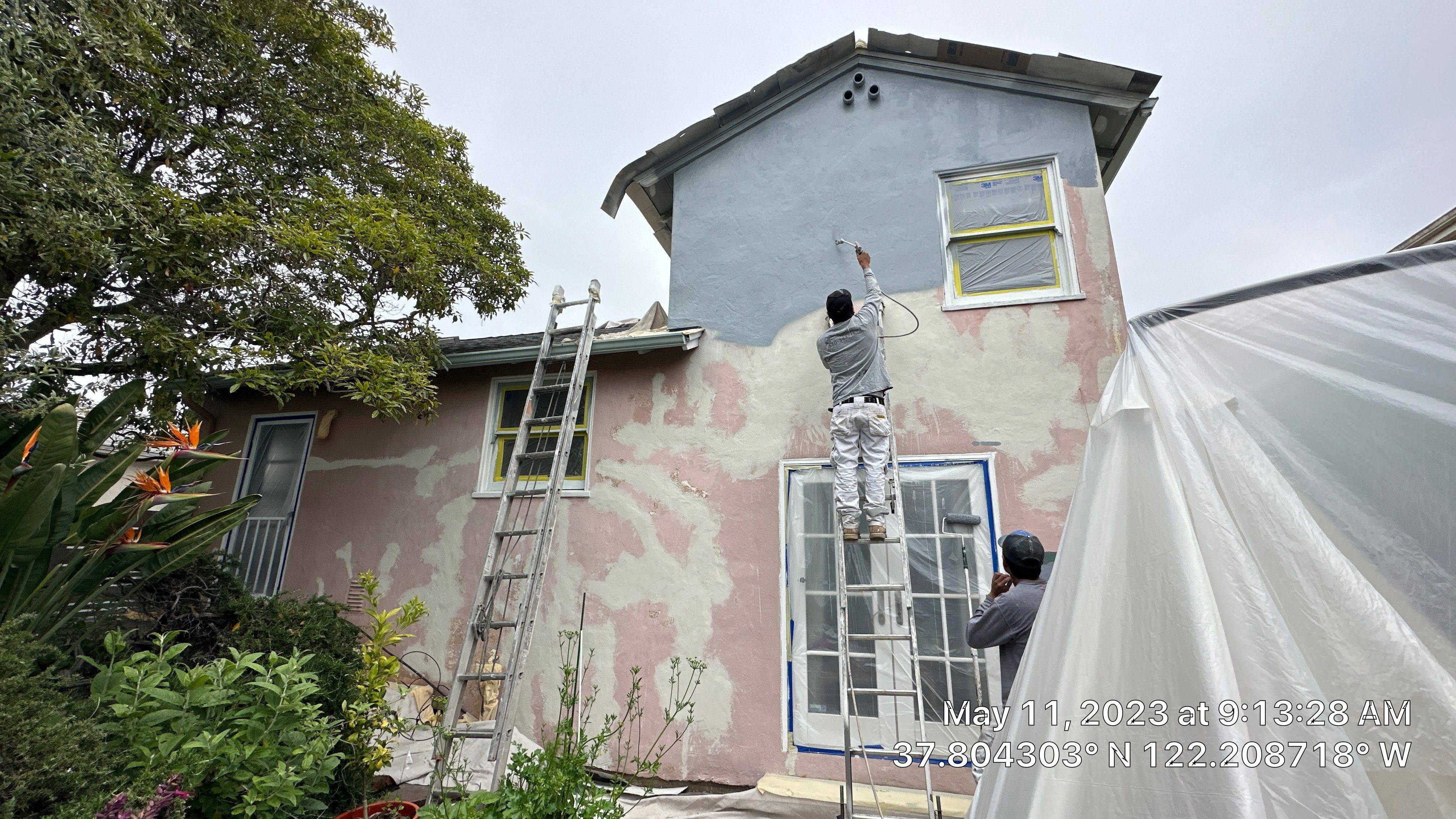 Exterior weatherproofing painting   by Herrera’s Bay Area Painting inc.