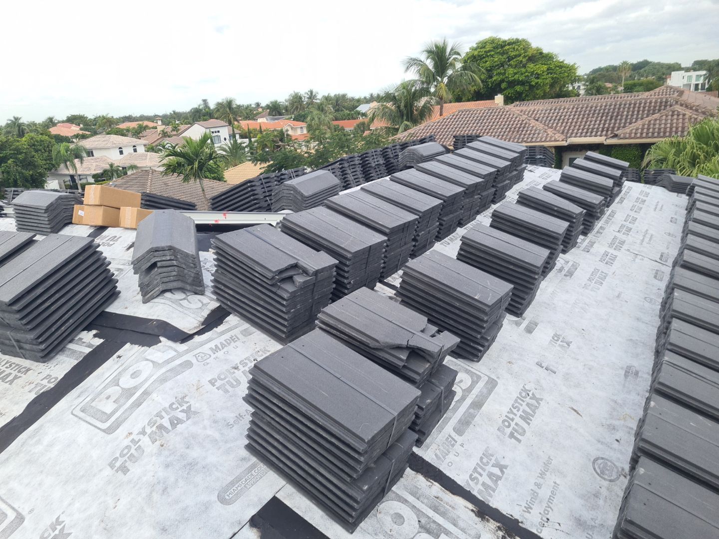 Residential Roofing Installation using Eagle Roofing Tile by BLUES BROTHERS ROOFING