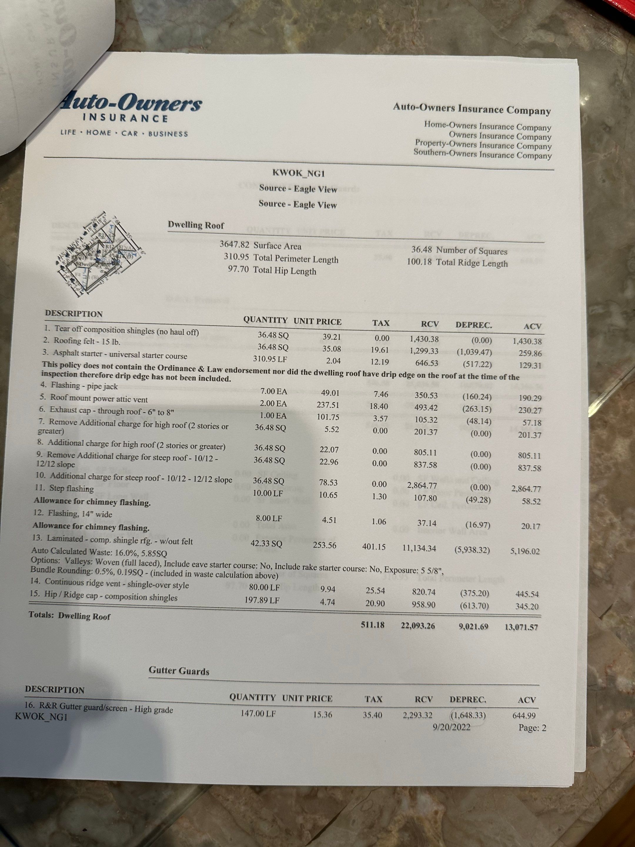 Residential Roofing Installation using Owens Corning by Inspector Roofing and Restoration