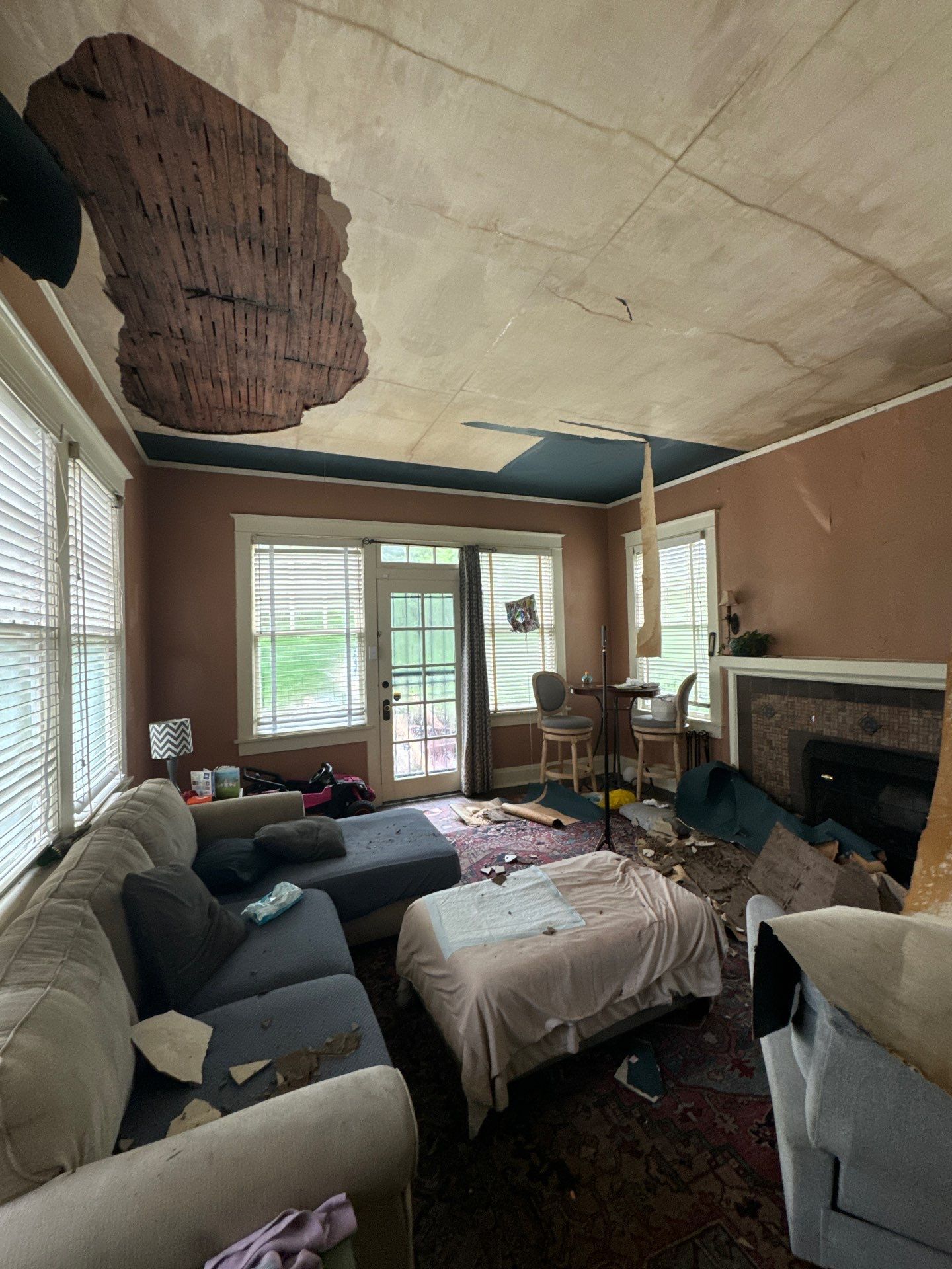 Memphis Home Restoration and Copper Gutter Installation Following Tree Damage by Revival Roofing Services