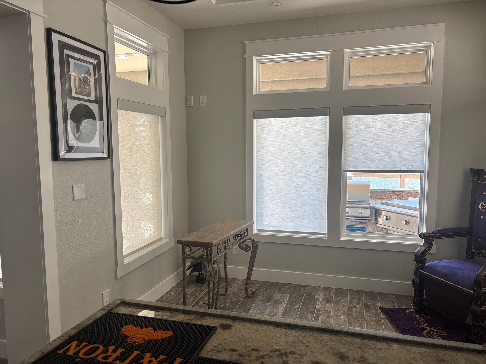 NWF Faux Wood Blinds and SWF Roller Shades by Budget Blinds of Greater Corpus Christi