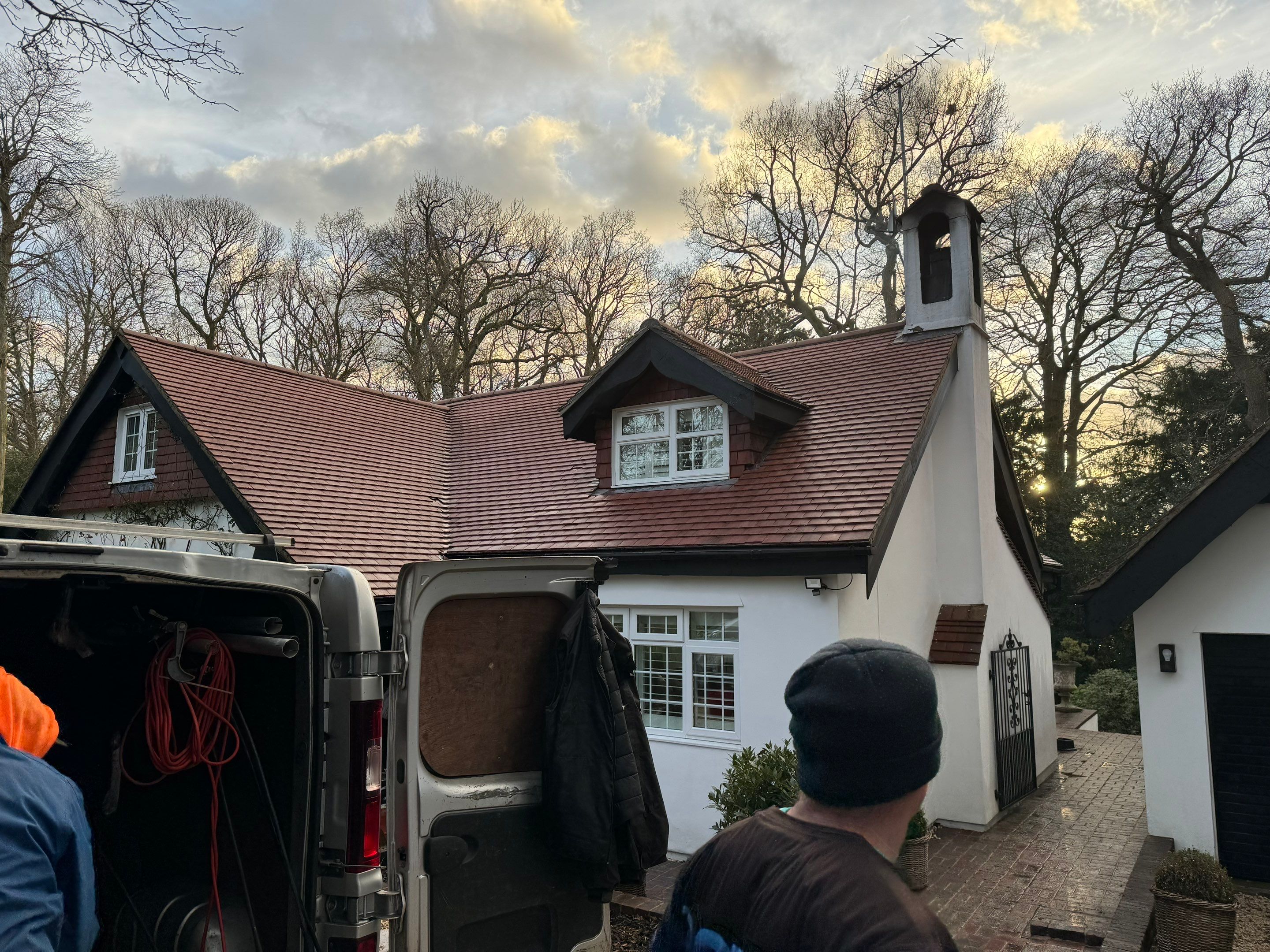 Roof and Patio Cleaning using Honda 15lpm Low Pressure Washing Machine by Ges Exterior Cleaning ltd