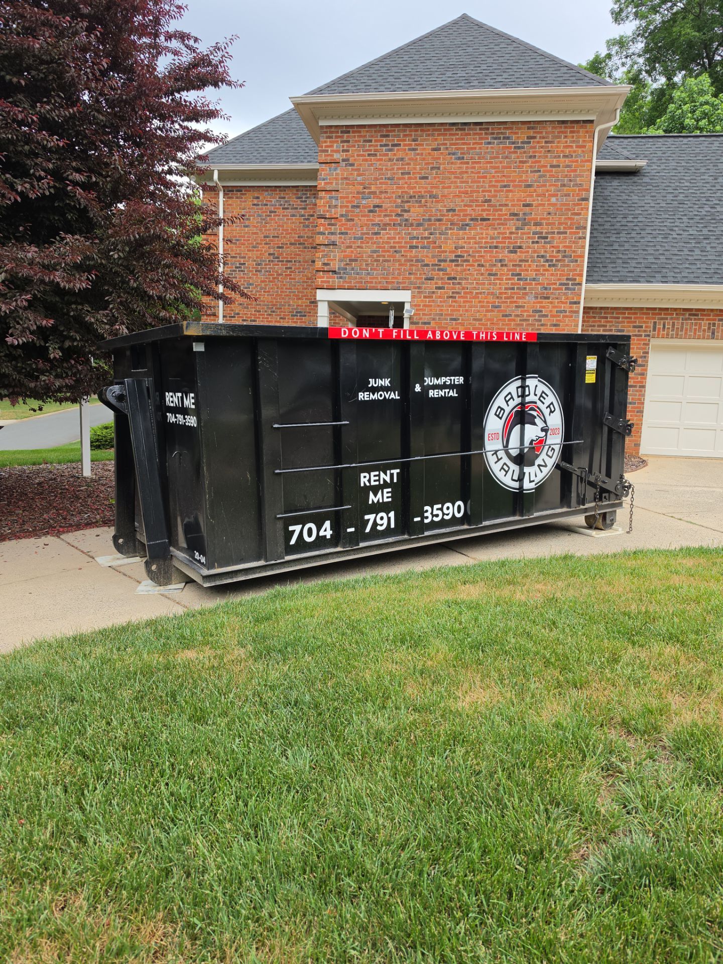 Dumpster Rental in Charlotte by Badger Hauling