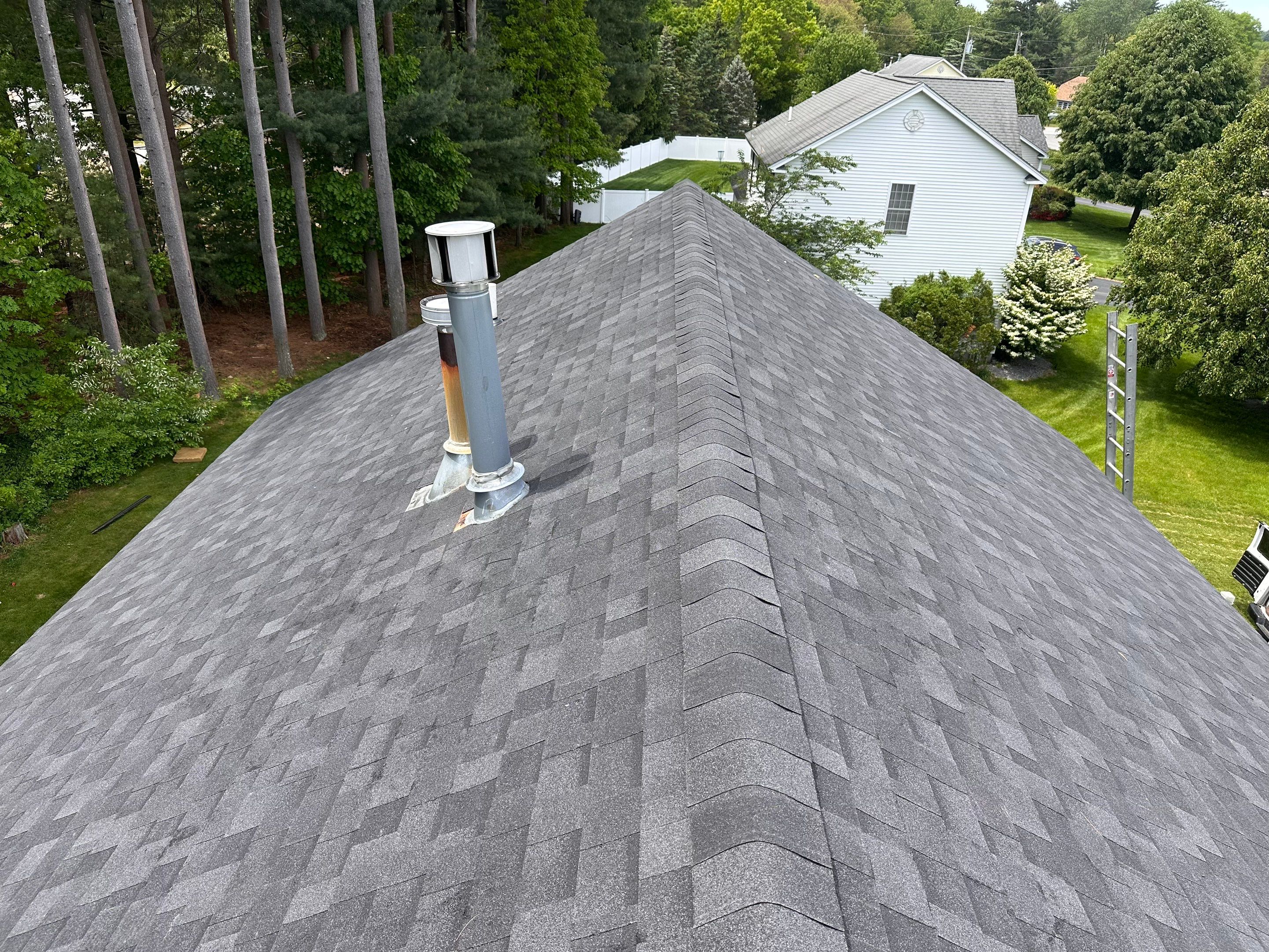 Architectural Asphalt Shingle Roof Installation for Manchester Colonial by Tall pine roofing