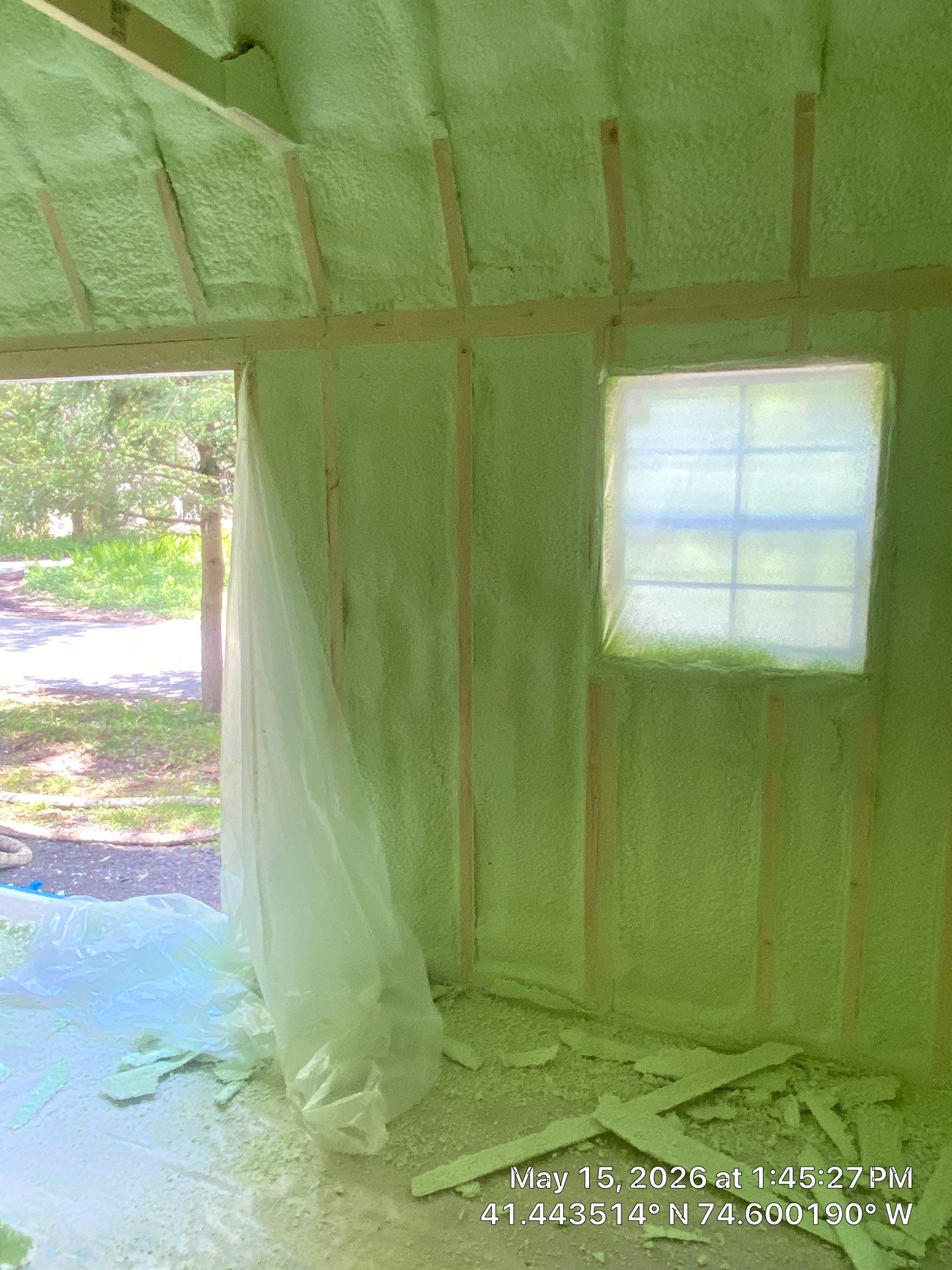 Shed Insulation using Closed Cell Spray Foam by NYS Foam & Energy