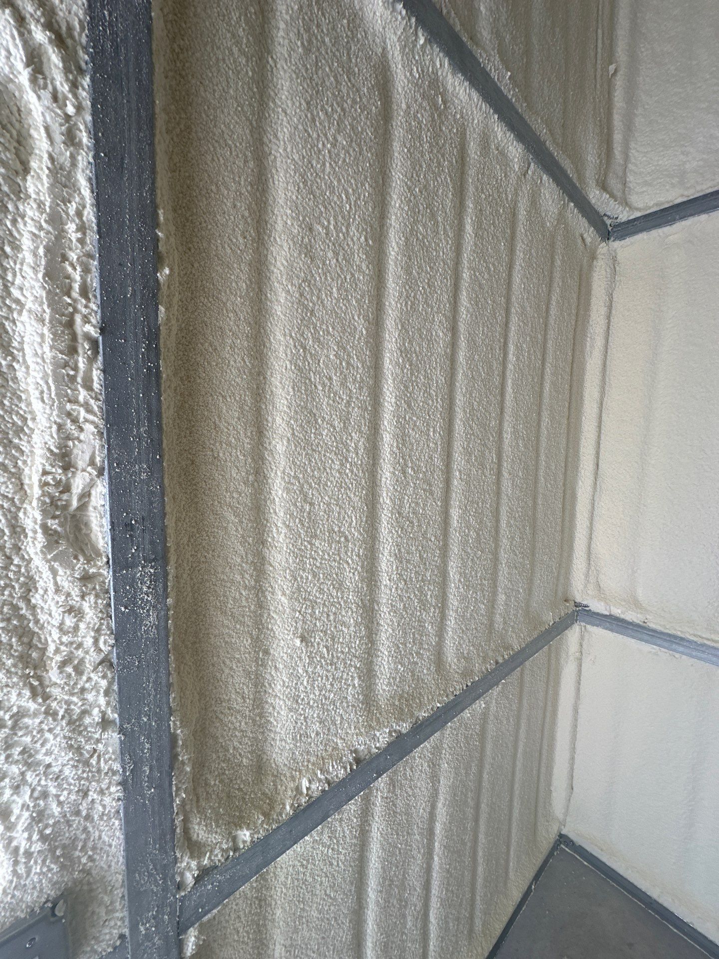 2" close cell foam on this new shop in Lavon Tx by Apex Insulation Solutions