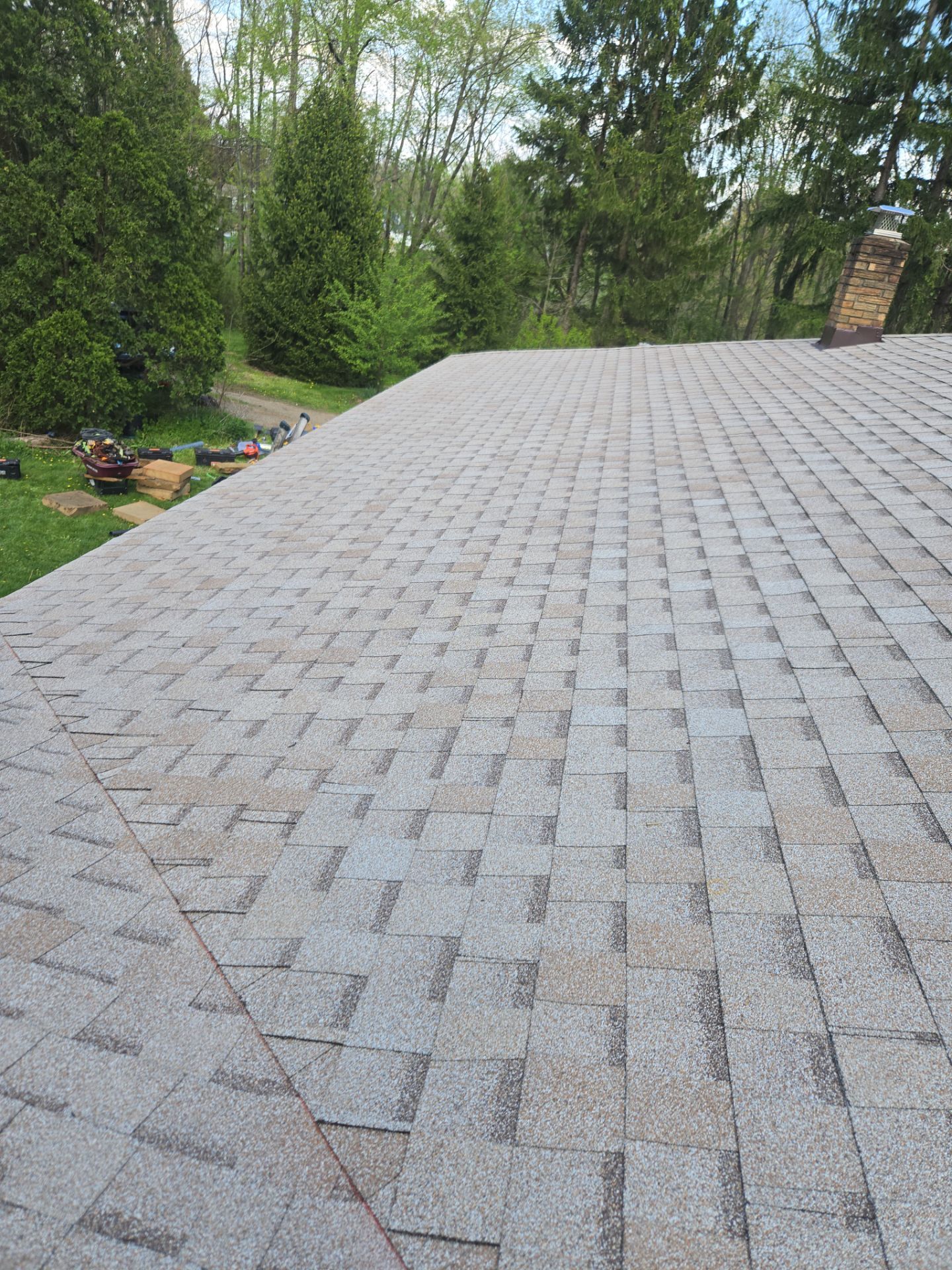Todd R: Atlas Pinnacle, Color, Tan Mist, Drip Edge, Color, Musket Brown by Eagle Eye Roofing