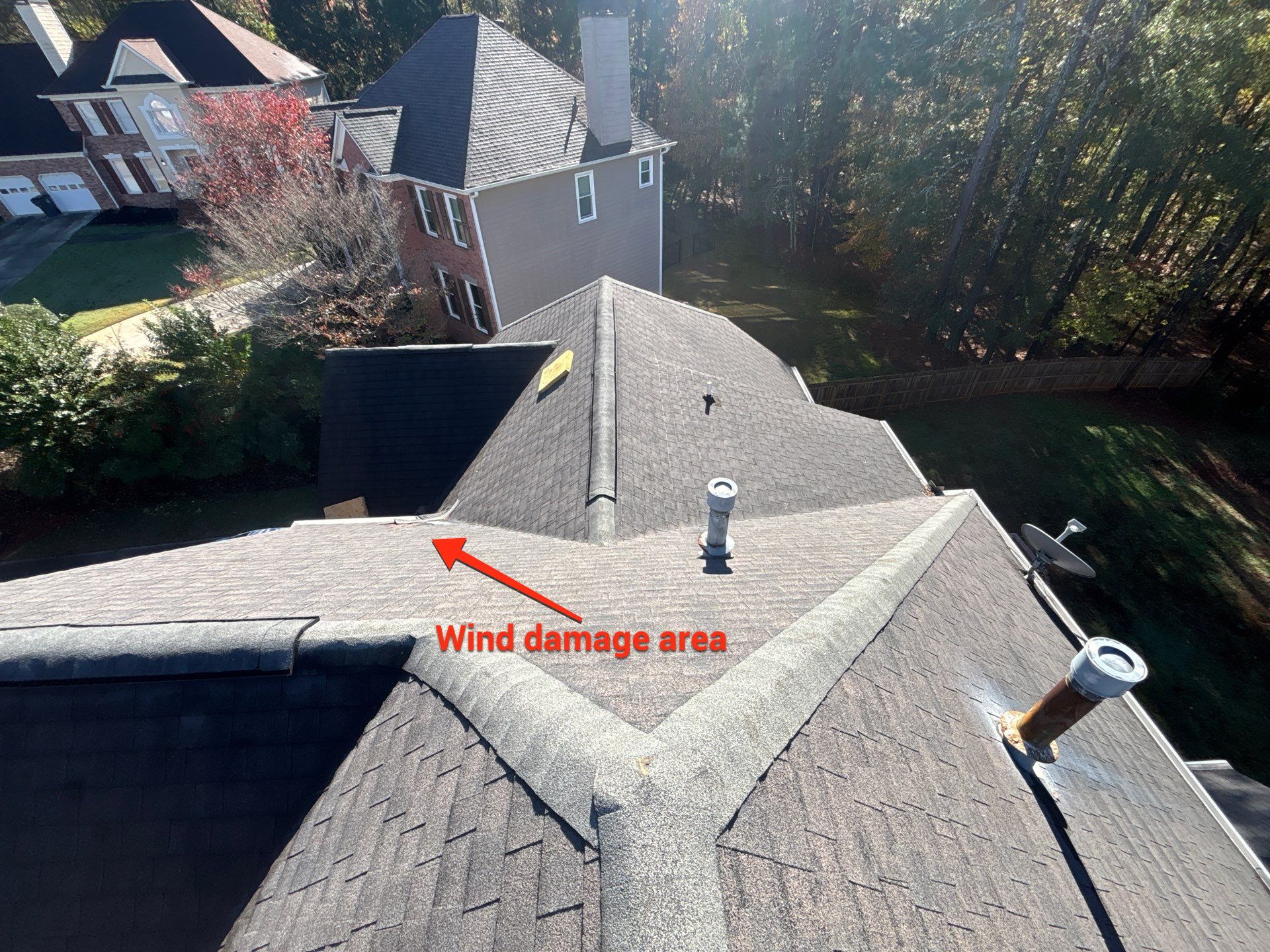 Front slope repair by Deerfield Roofing LLC