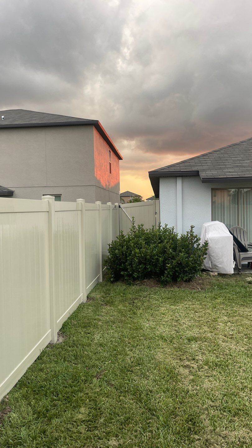 Sun City Center, FL 6ft. Tall Tan Vinyl Privacy Fence  by Asap fence and gates, LLC