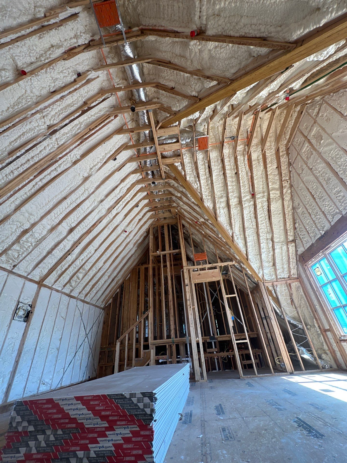 Full encapsulation open cell foam Dallas TX by Apex Insulation Solutions