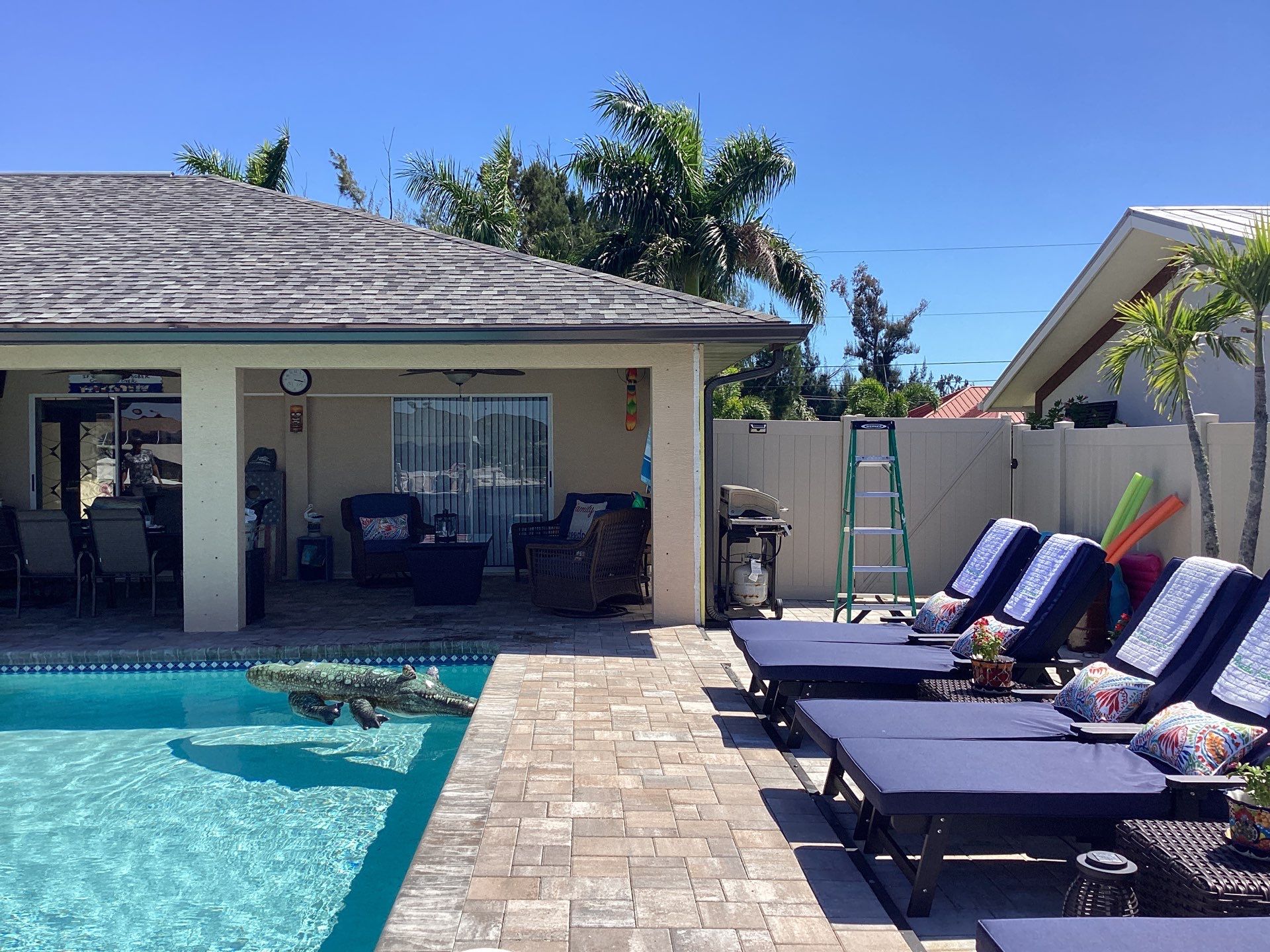 Musket Brown Gutter Installation and Soffit Fascia in Cape Coral FL by Gutter Professors
