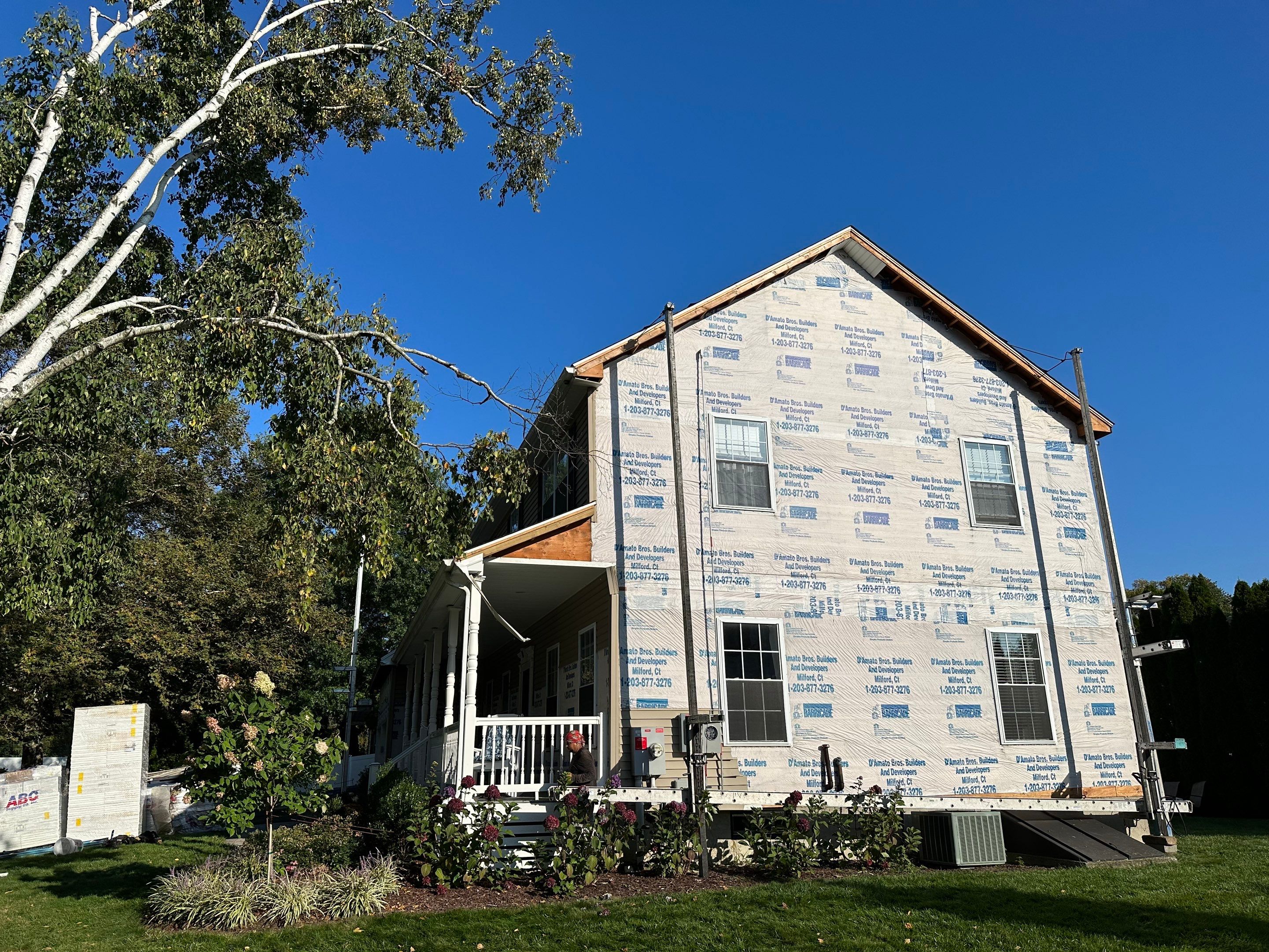 Siding Installation using Certainteed Cedar Impressions Sterling Gray by A Plus Exterior