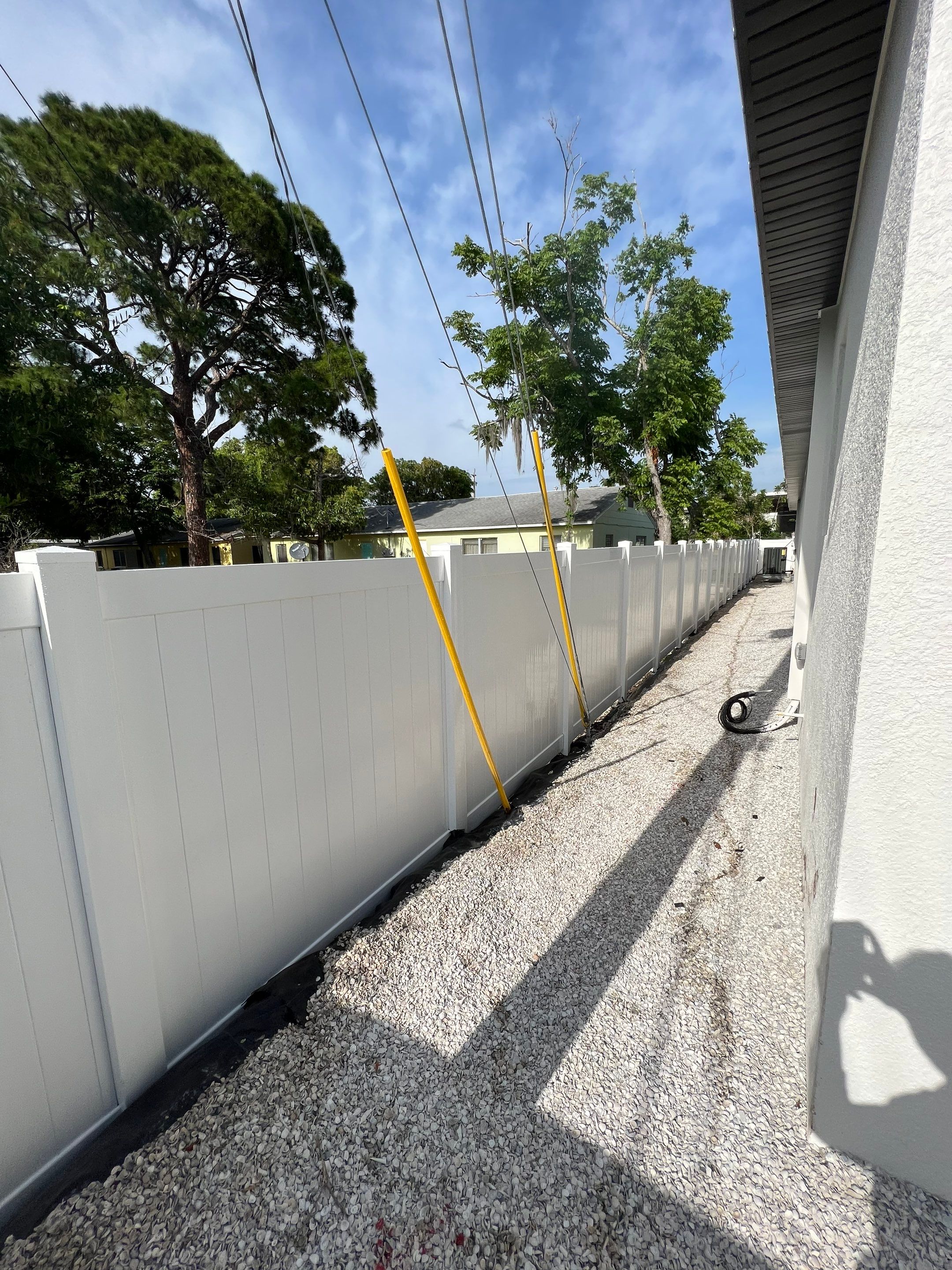 Sarasota, FL 6ft. Tall White Vinyl Privacy Fence by Asap fence and gates, LLC