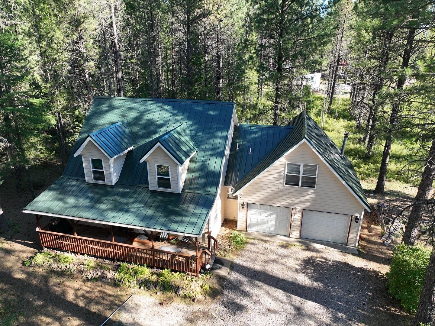 Green Snap Lock Standing Seam  by Montana Roofing Solutions