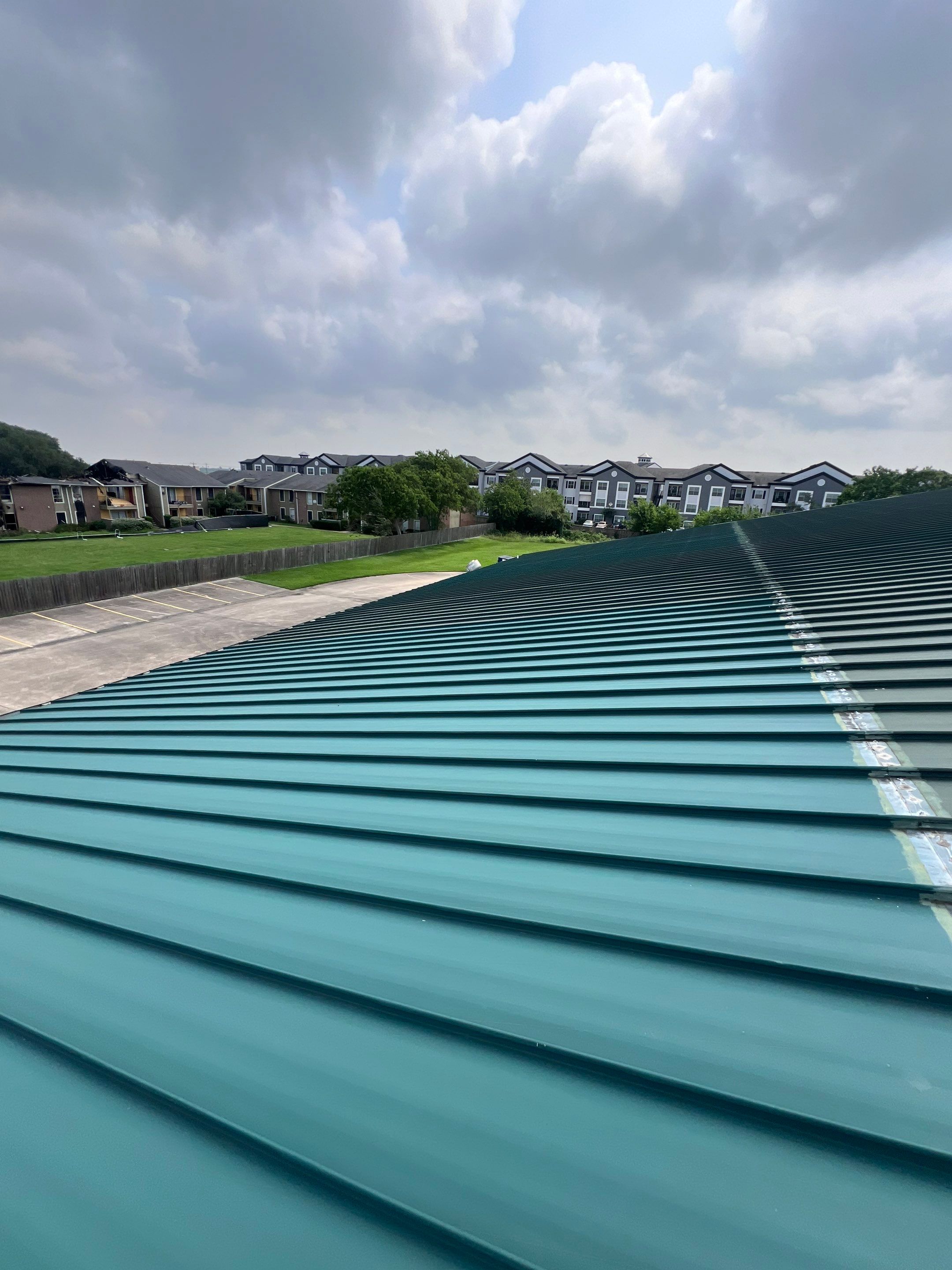 Hail Damage using Metal by Roof Repair Company