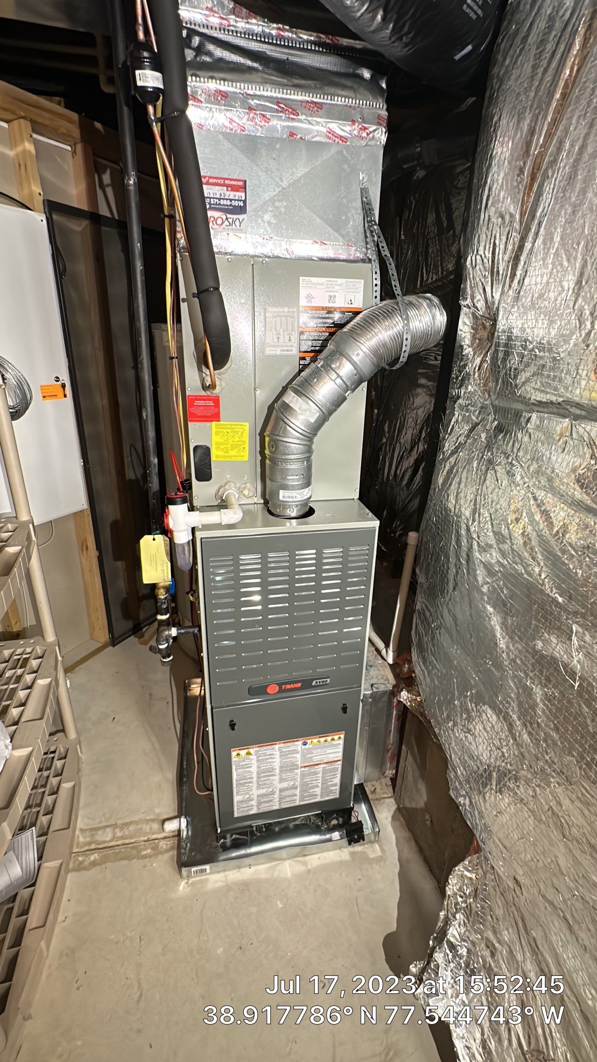 Central Air Conditioning Installation using Trane by Pro Sky Services