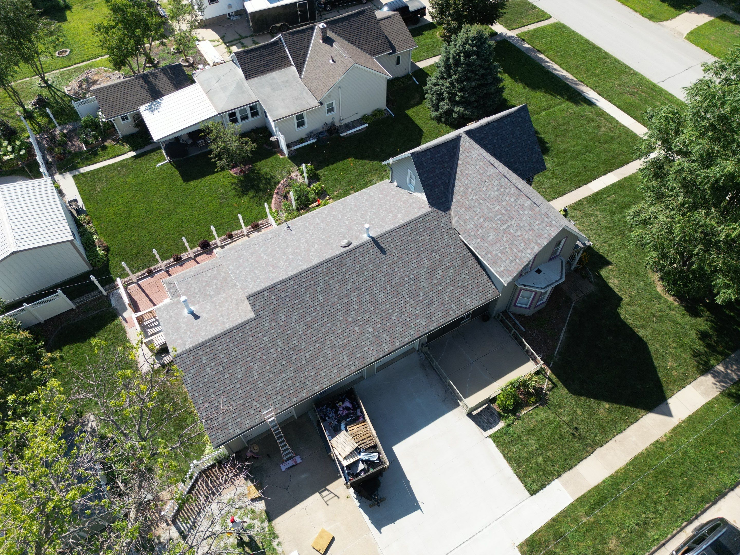 Residential Roofing Installation using Owens Corning Duration Colonial Slate by Lightning Exteriors