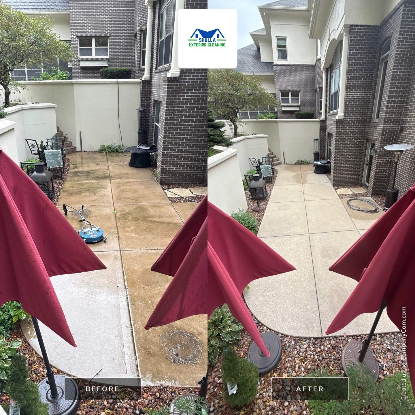 Driveway and Patio Clean by Shulla Exterior Cleaning