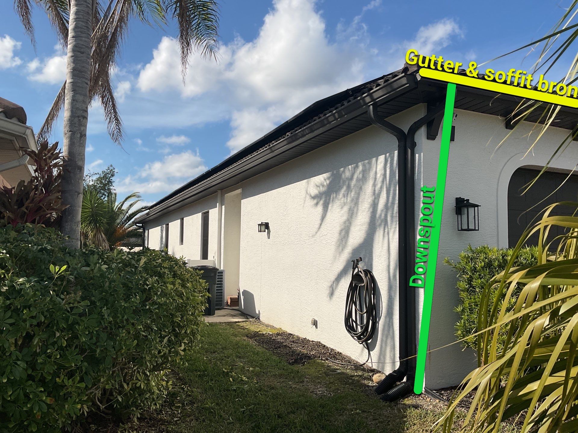 Bronze Gutter Repair and Replacement in Cape Coral FL by Gutter Professors