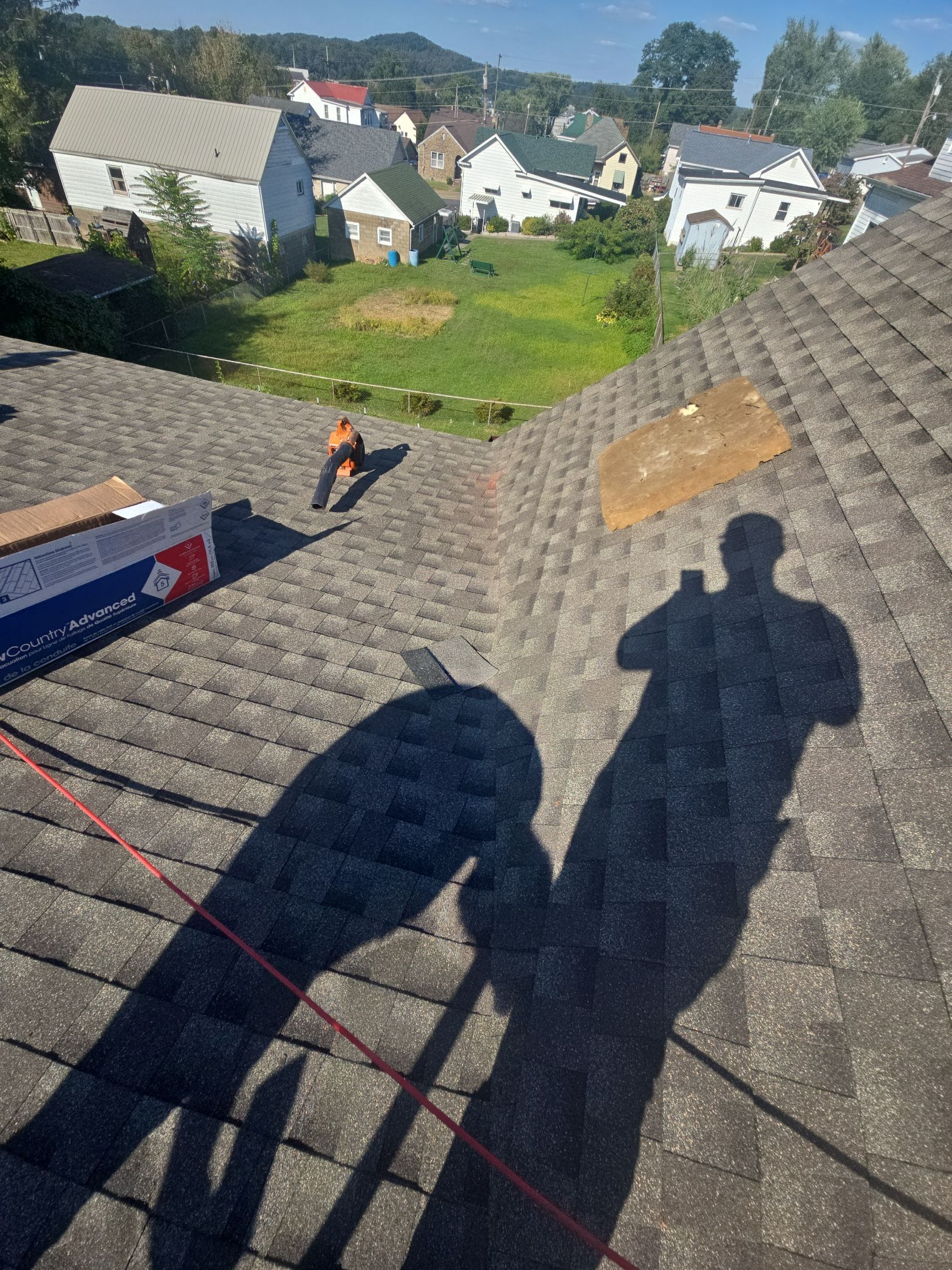 Residential Roofing Installation using GAF Timberline HDZ Weatherer Wood by Rainstoppers Roofing