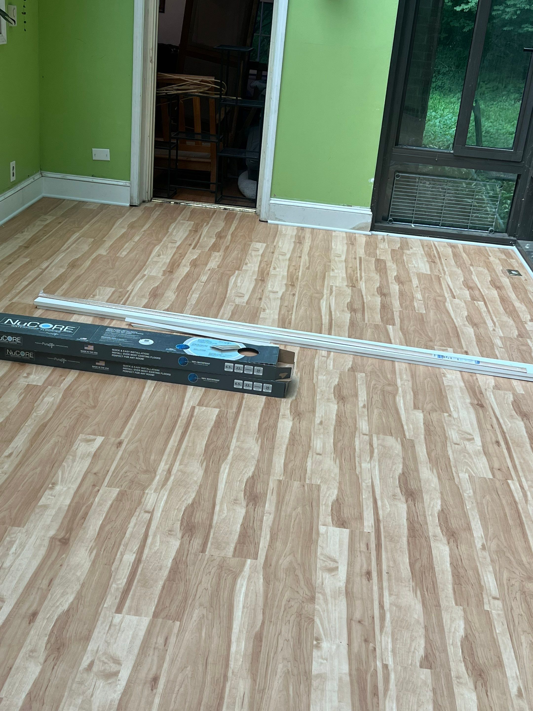 Water-damaged hardwood by Footprints Floors of Nashville