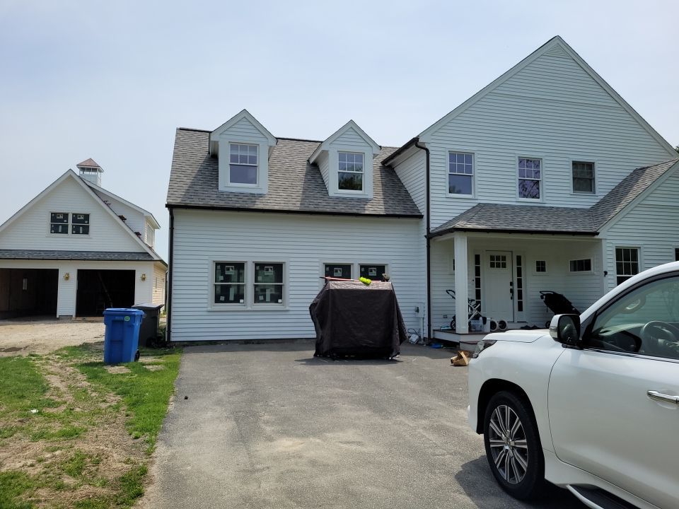 Gutter Installation using 6" Half Round Aluminum Gutter by Gutter Pro Enterprises